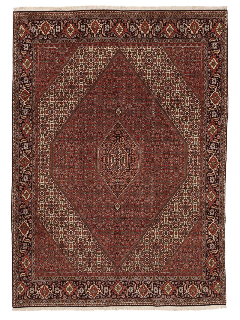 Bidjar with silk