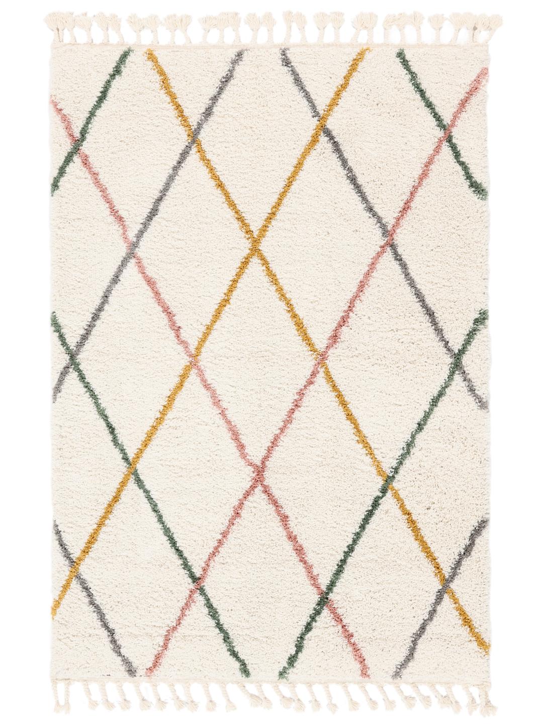 wit multicolour vloerkleed