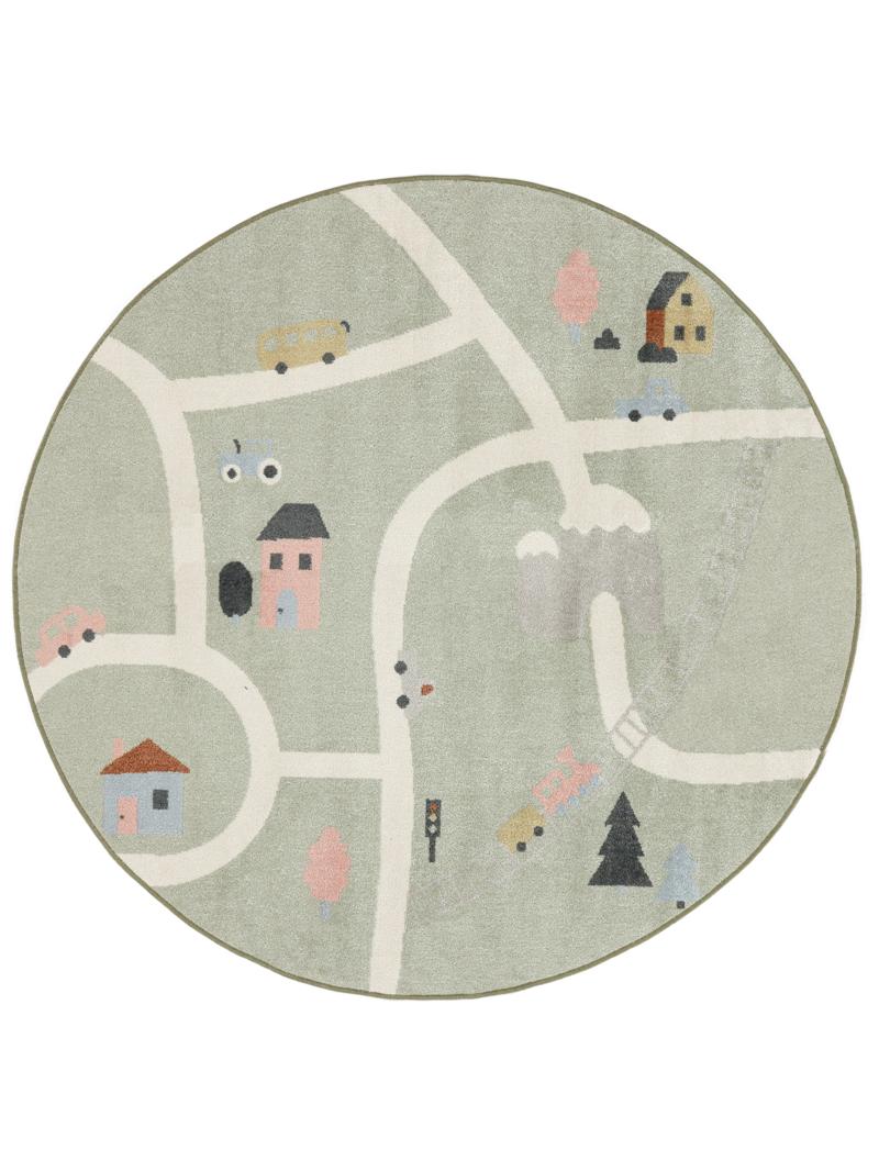 Road map - Groen / Multicolor