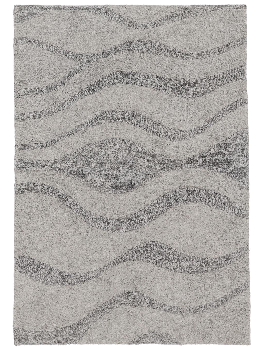 Tapis de bain gris avec un motif organique texturé