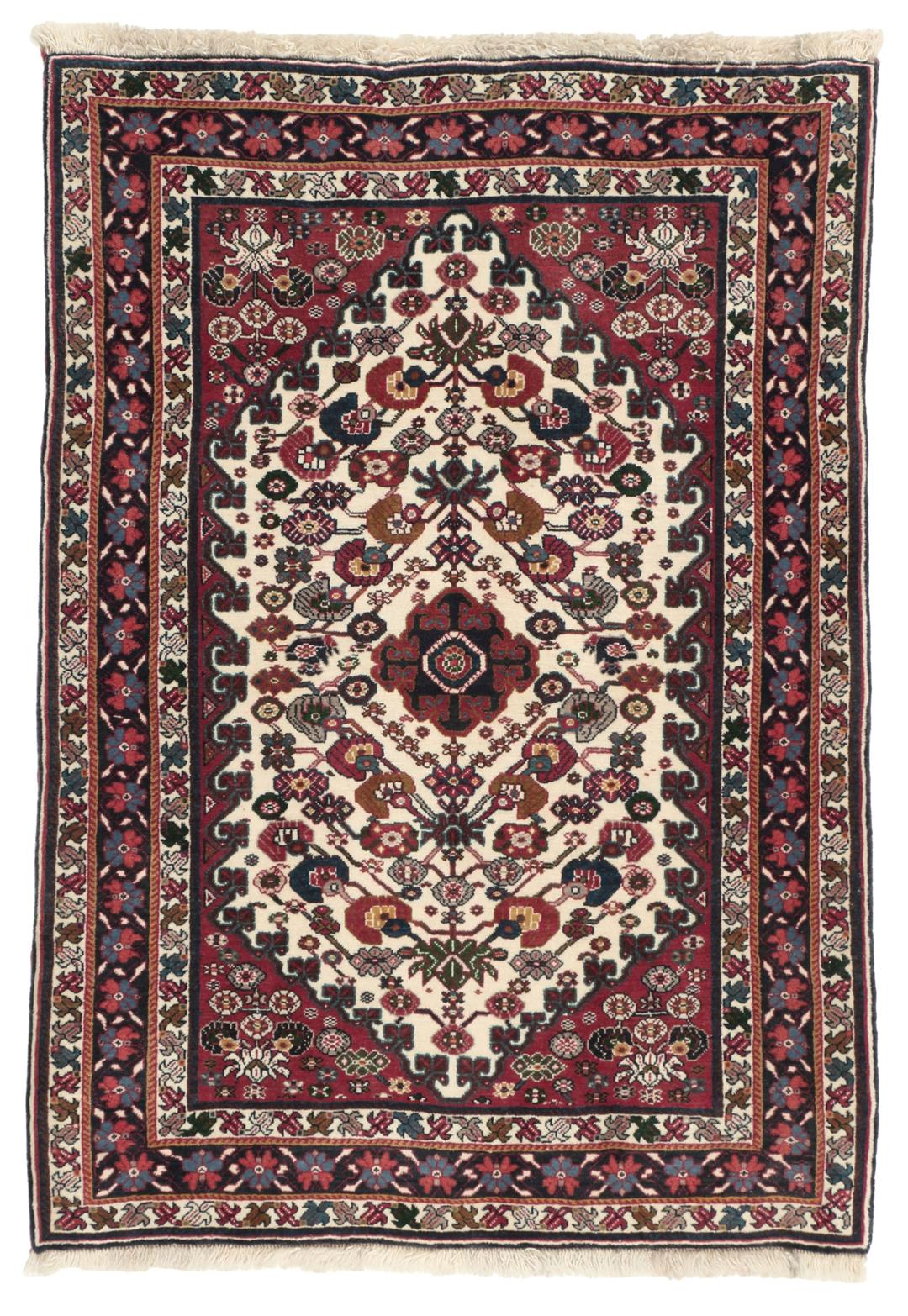Met de hand geknoopt Gabbeh Kashkooli tapijt van Wool uit het Midden-Oosten in rood en beige
