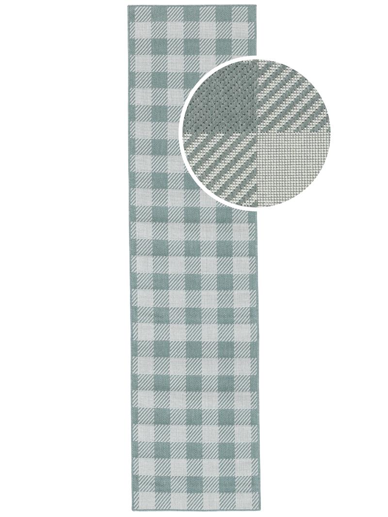 Gingham - Licht groen / Wit
