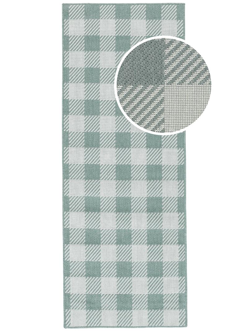 Gingham - Licht groen / Wit