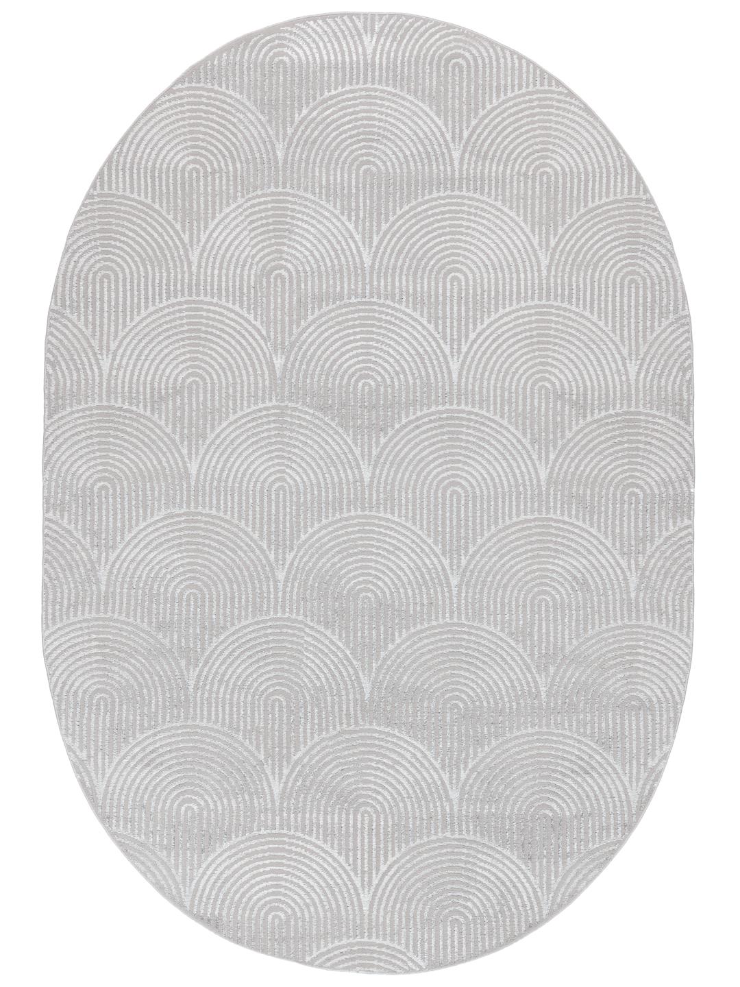 Art Deco - Grå / Sølvgrå - 200 x 300 cm