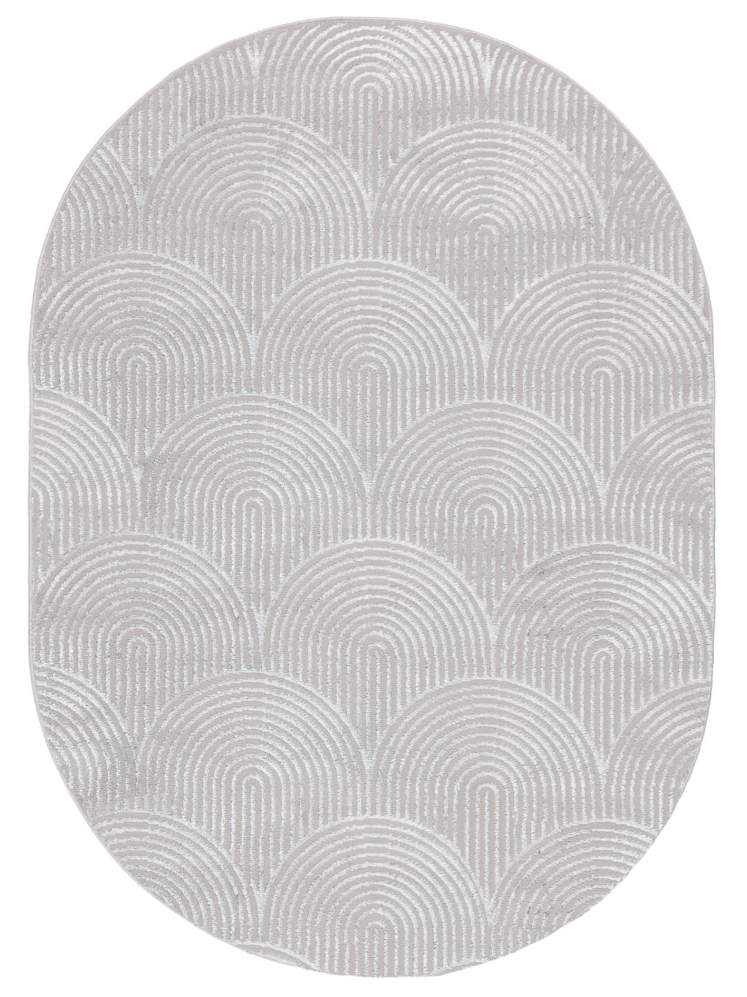Art Deco - Grå / Sølvgrå - 160 x 230 cm