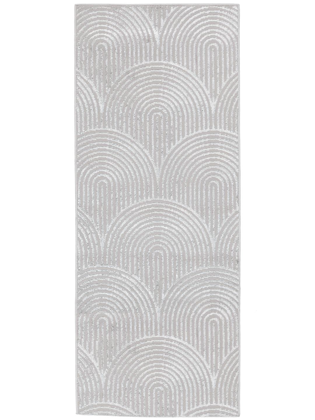 Art Deco - Grå / Sølvgrå - 80 x 200 cm