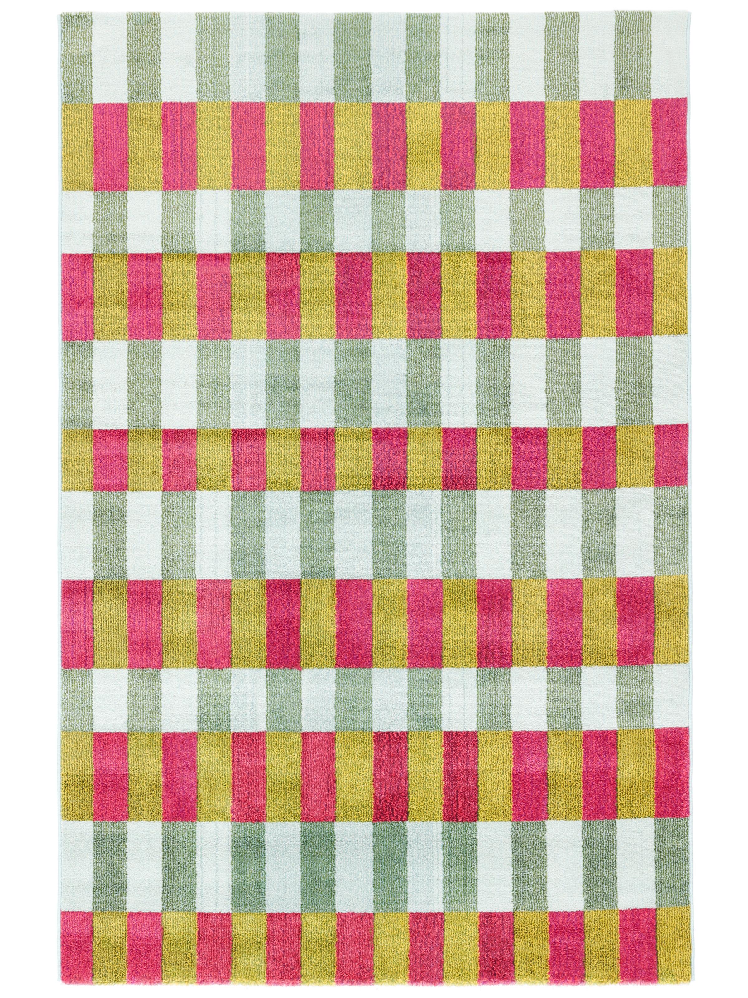 Rugvista essential - Flor - Rosa / Grön 160 x 230 cm Matta - Rugvista
