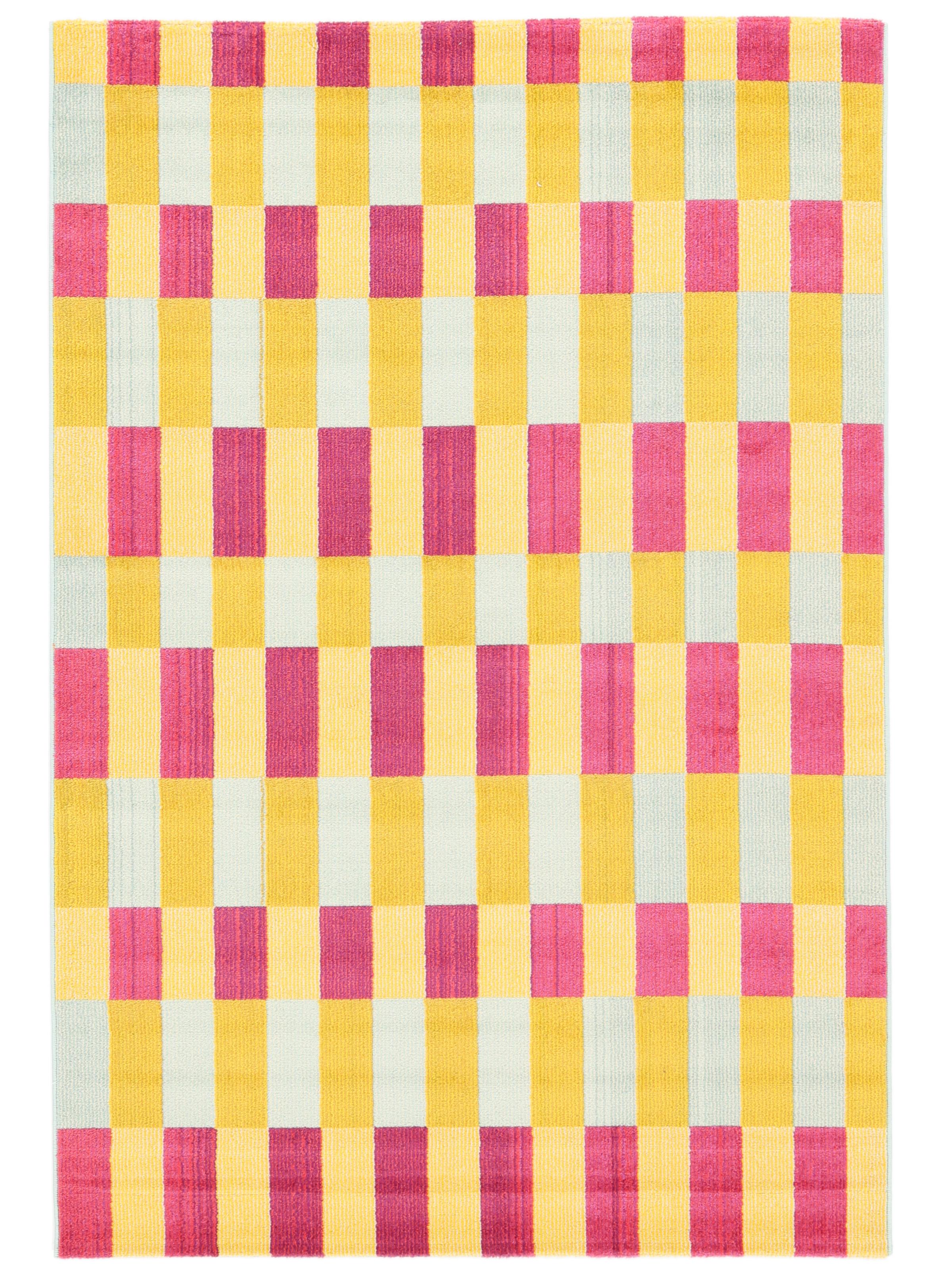 Rugvista essential - Flor - Rosa / Gul 140 x 200 cm Matta - Rugvista