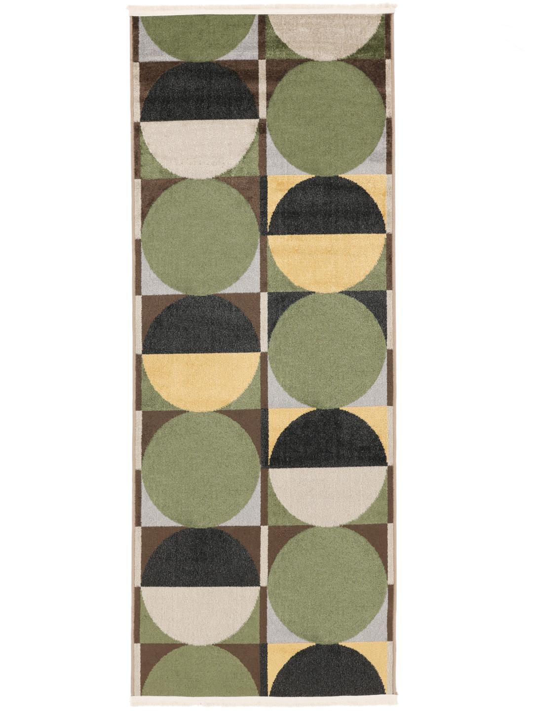 tapis de couloir en vert