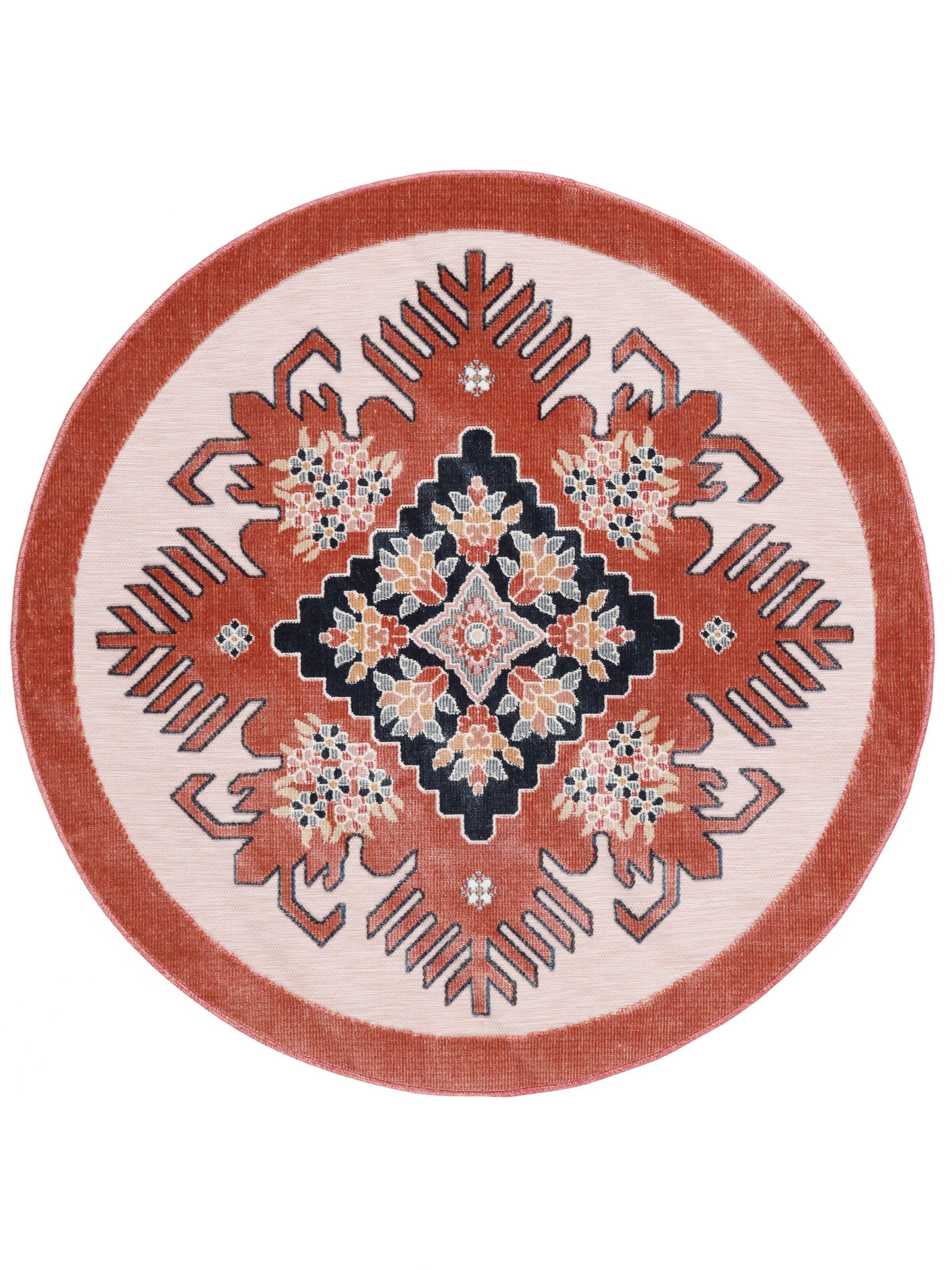 Rugvista essential fari kilim pink round 150 cm rug rugvista