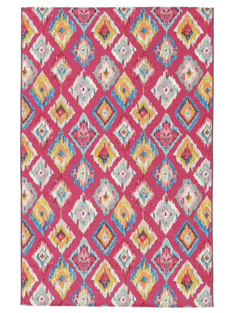 Kirra Ikat - Roze / Multicolor