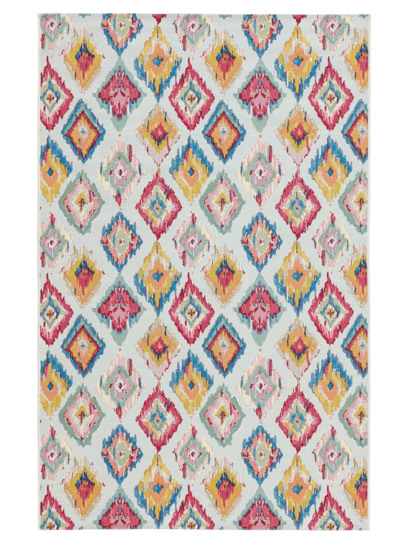 Kirra Ikat - Lichtblauw / Multicolor