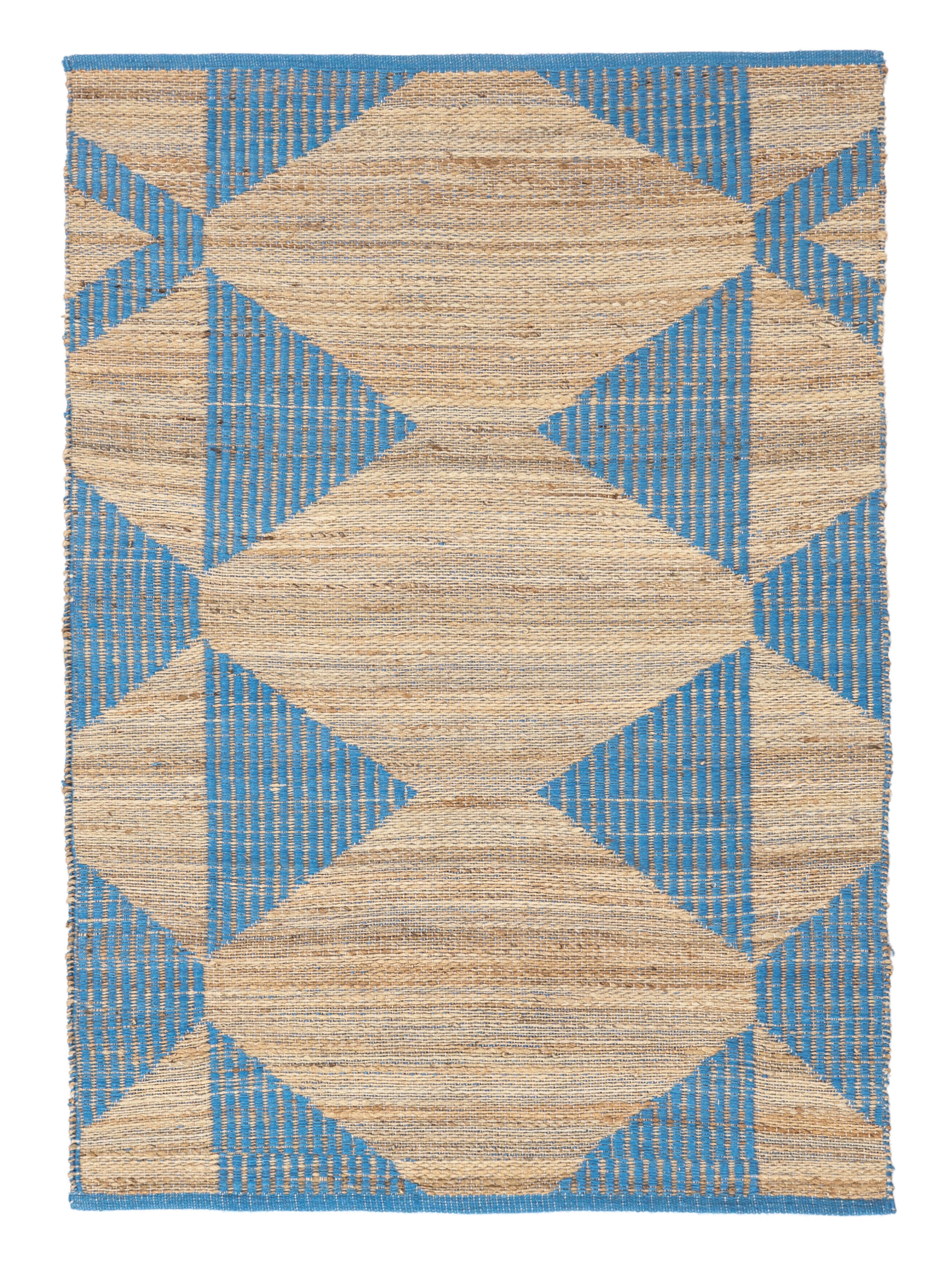 Beige/Blauw