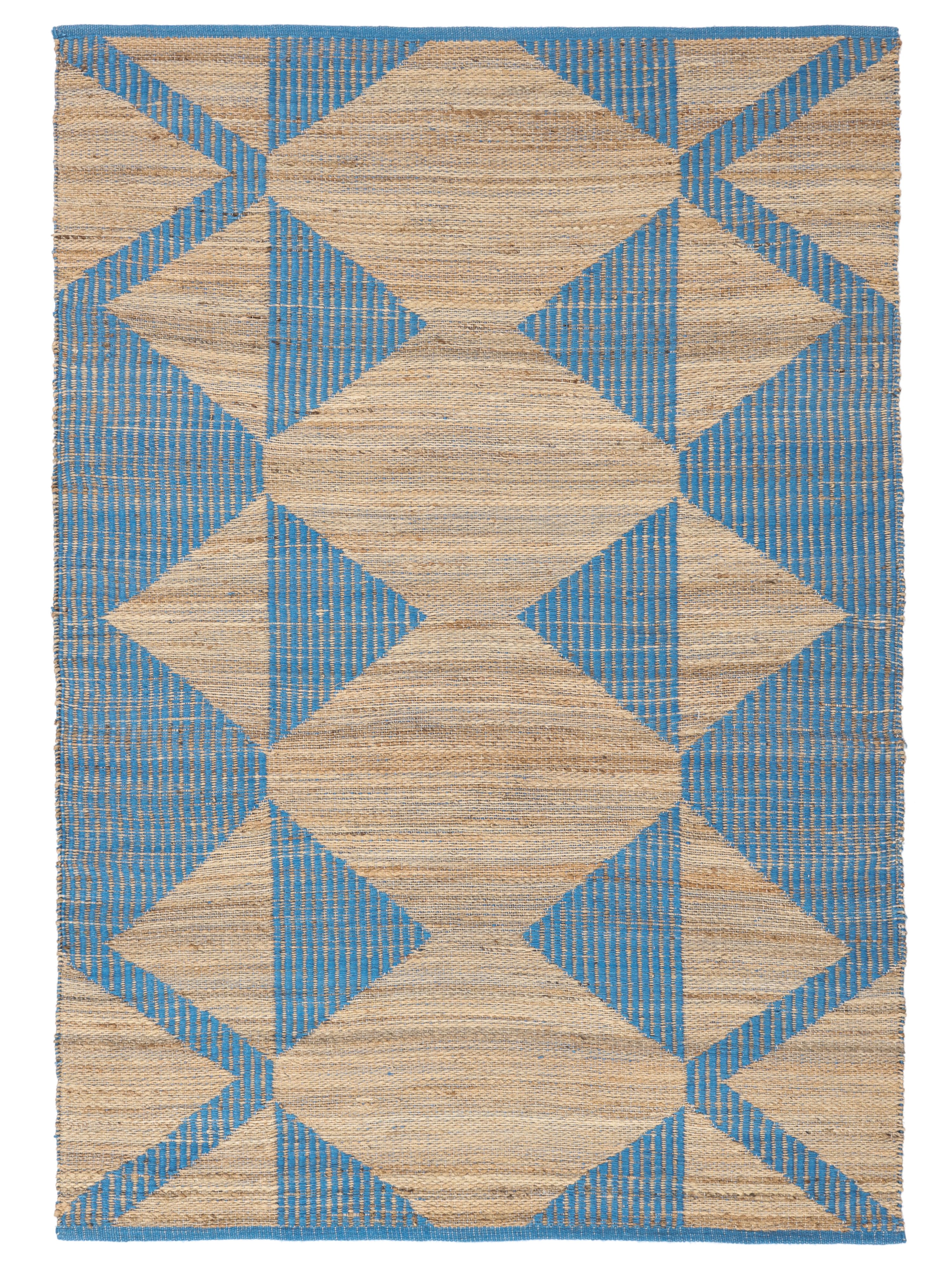 Beige/Blauw