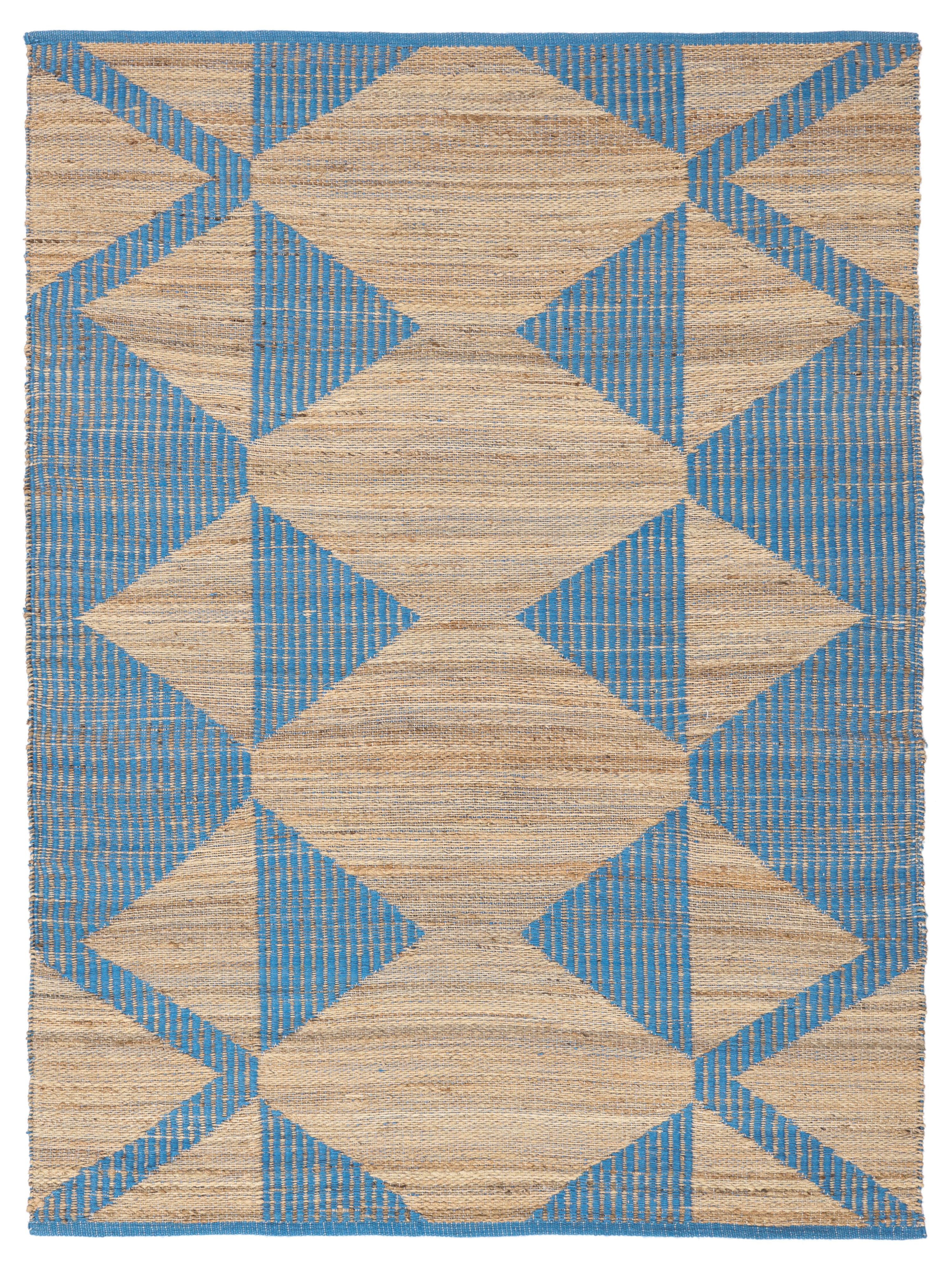 Beige/Blauw
