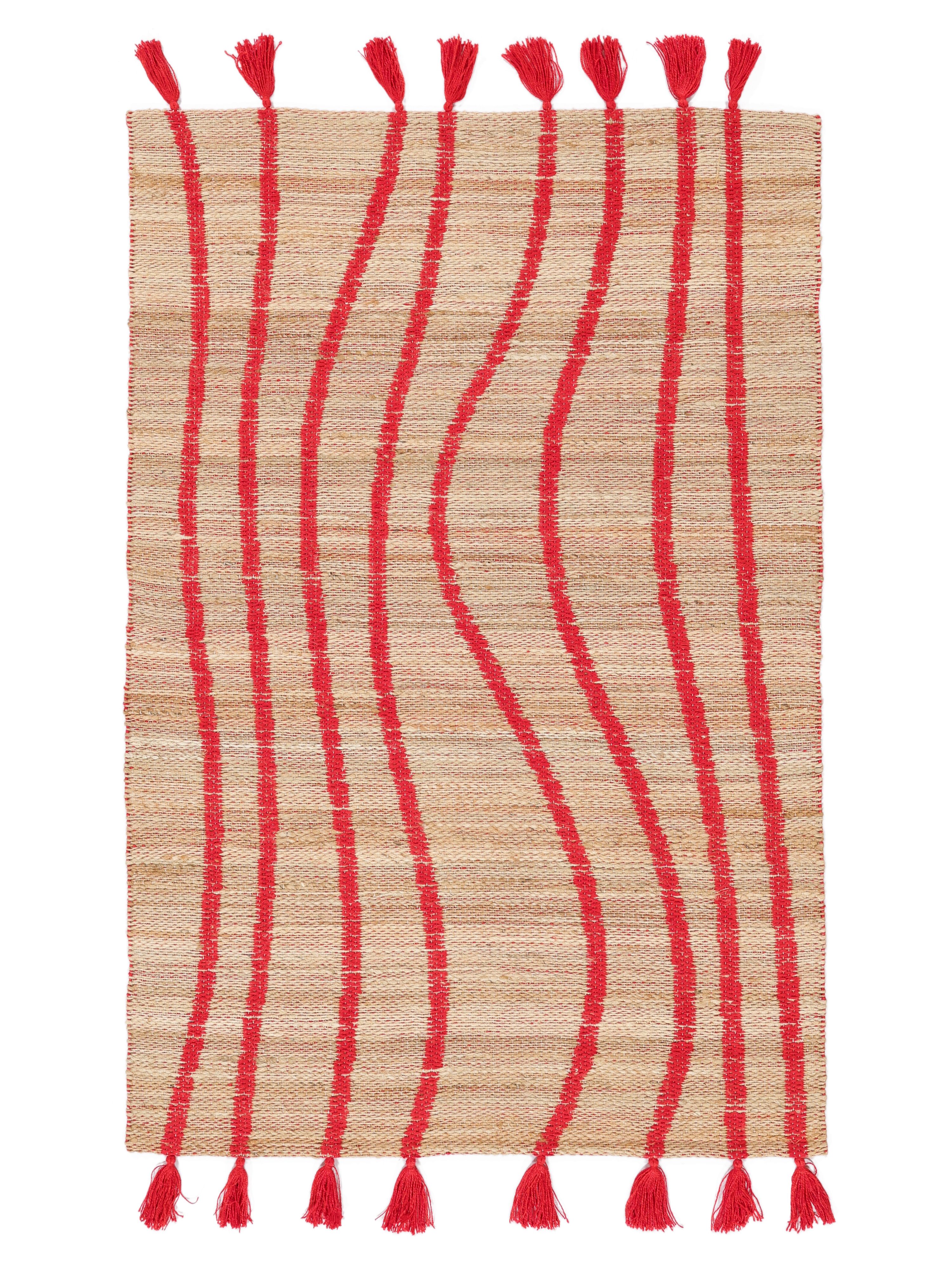 Beige/Rood