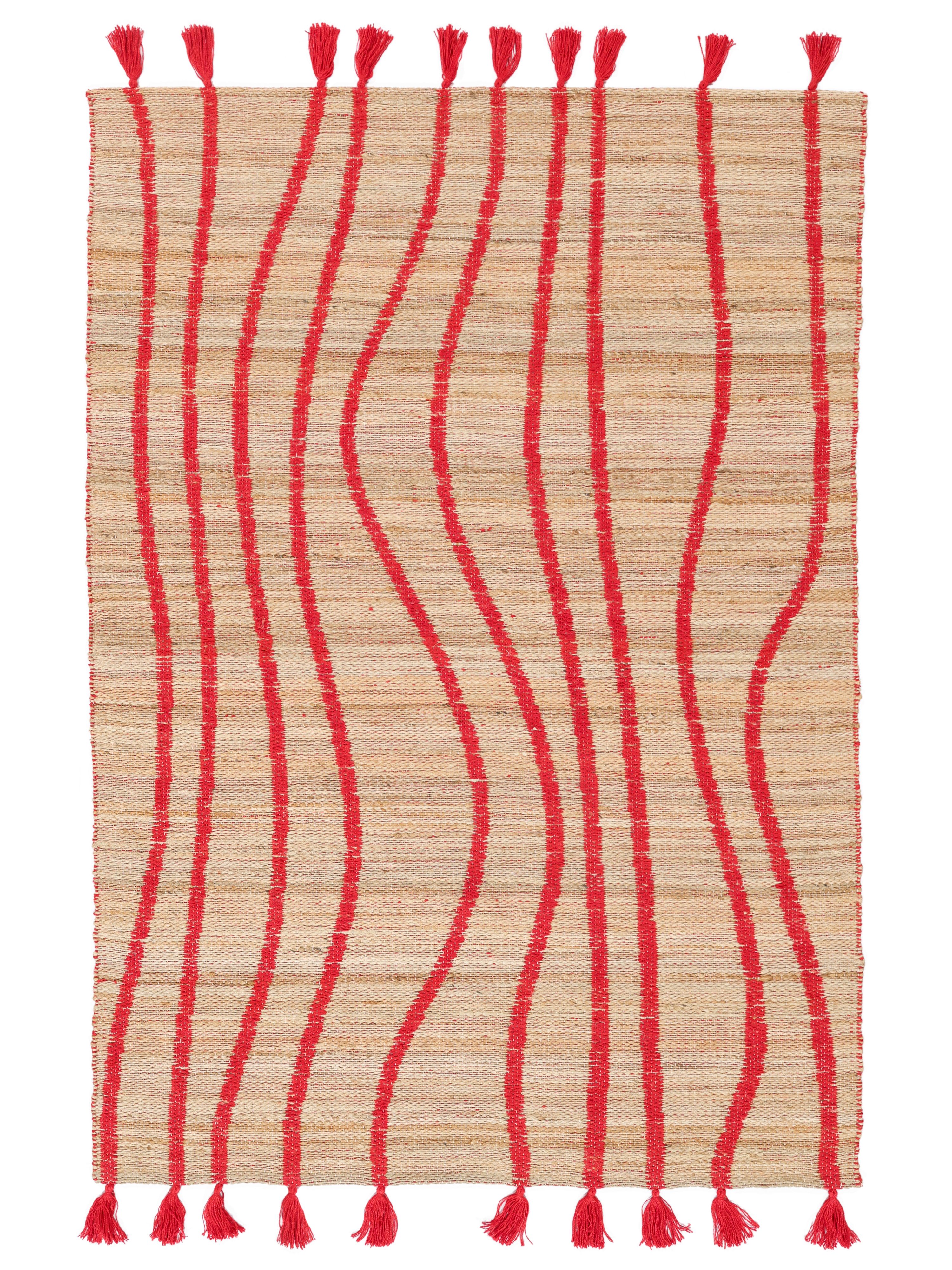 Beige/Rood