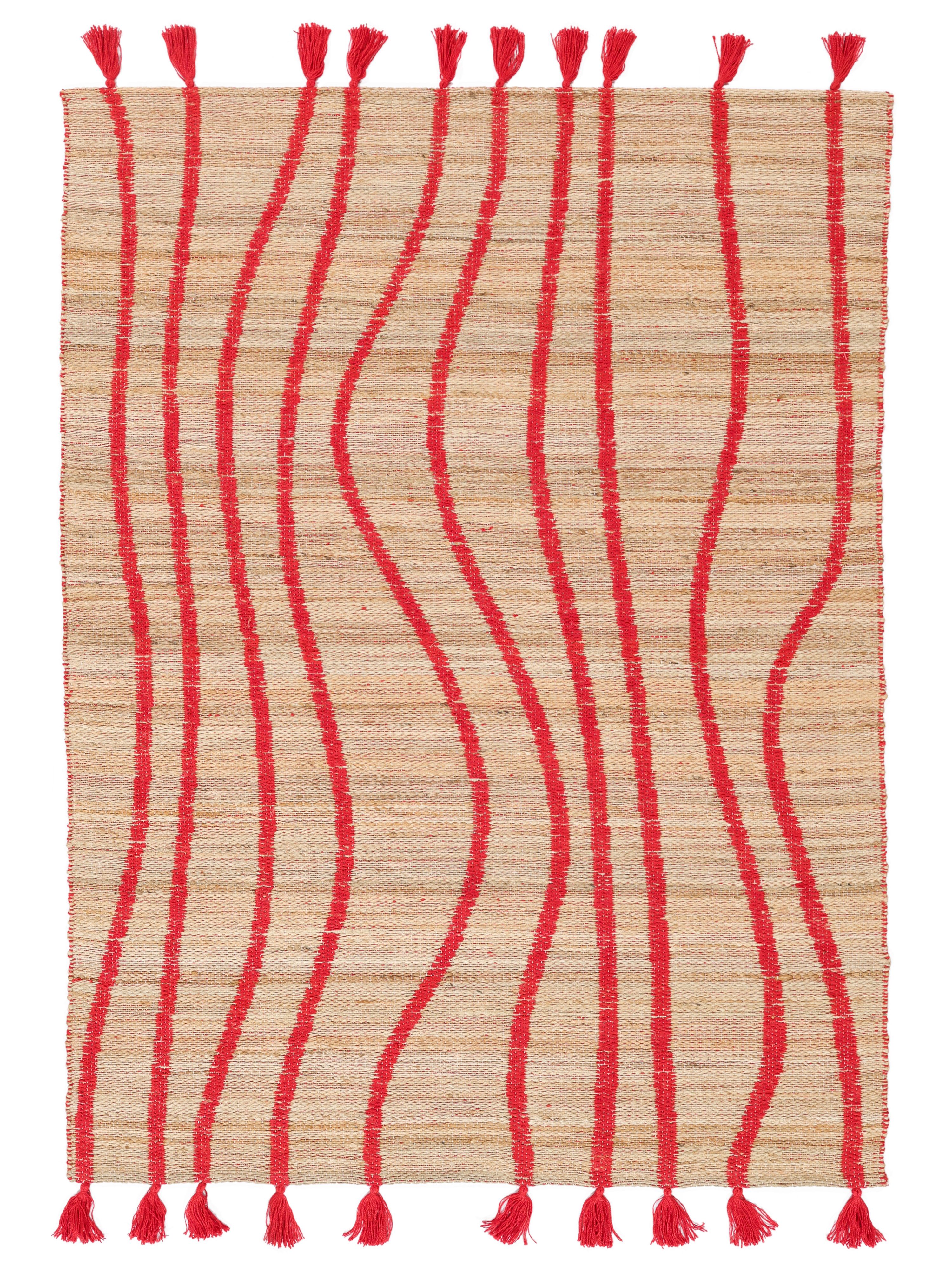 Beige/Rood