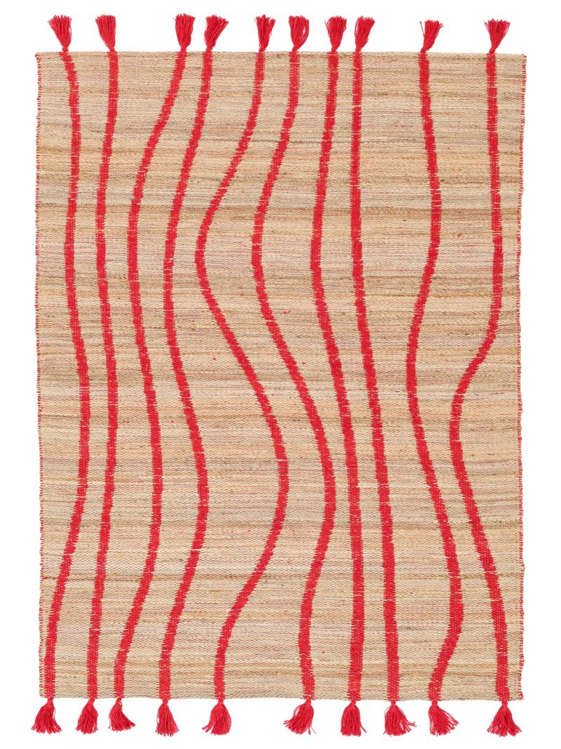 Waves - Beige / Rood