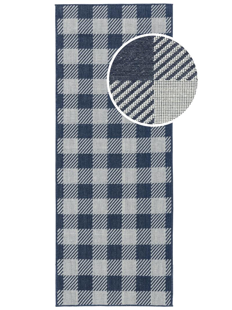 Gingham - Blauw / Wit
