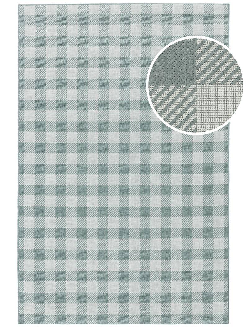 Gingham - Licht groen / Wit