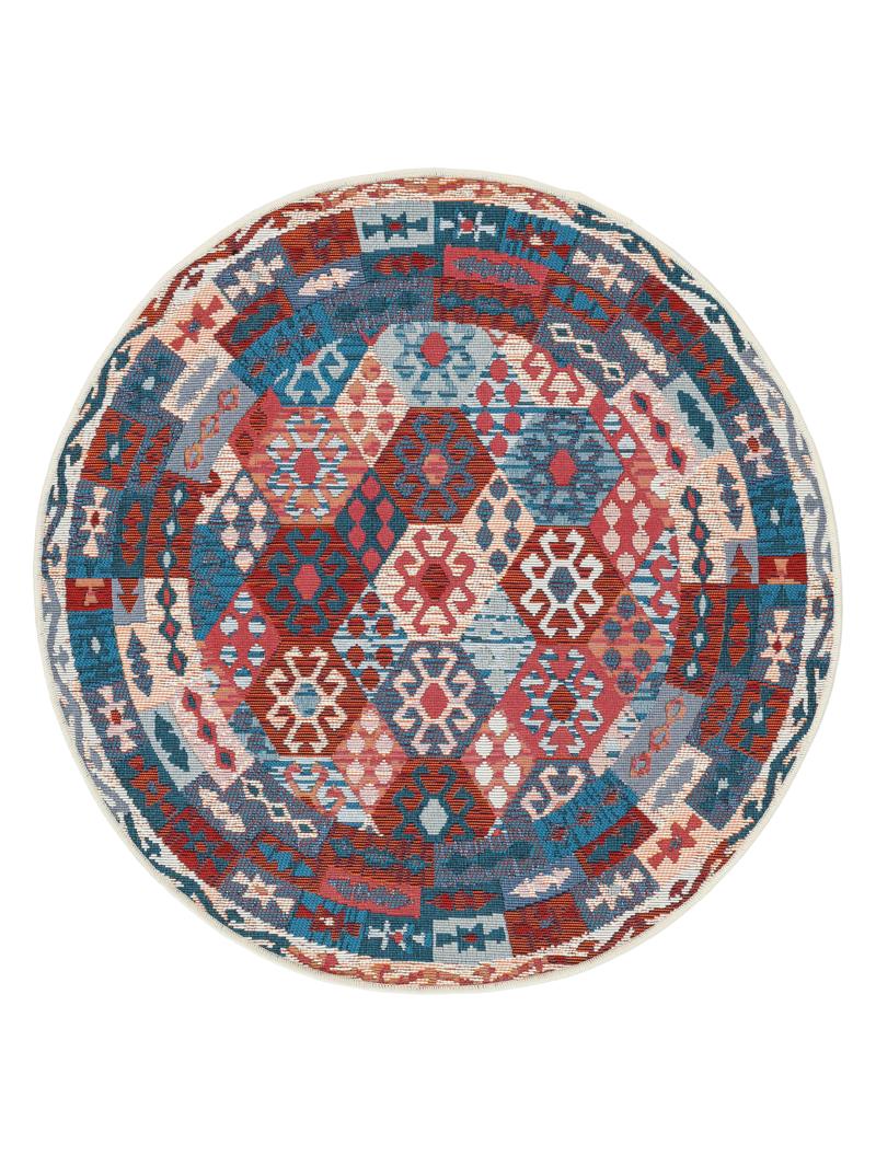 Ruva Kilim - Blauw / Rood