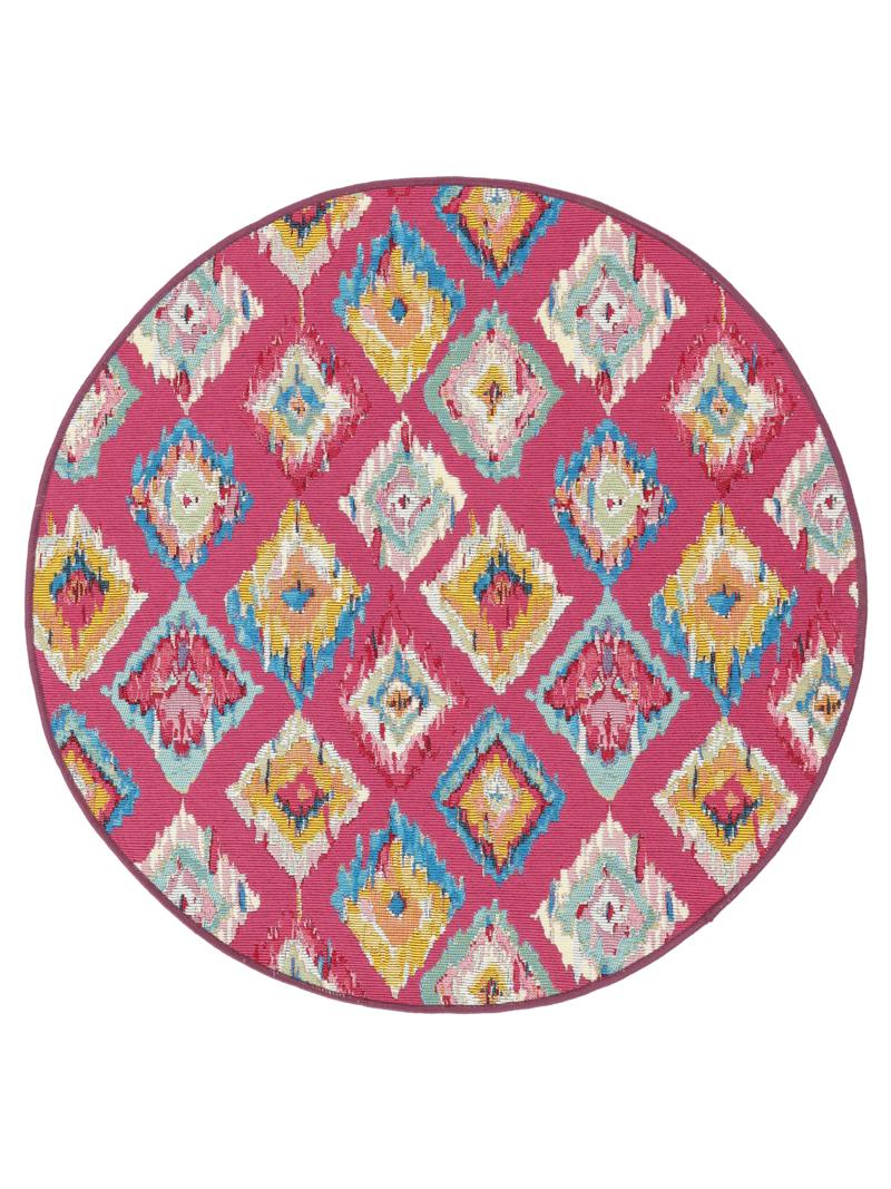 Kirra Ikat - Roze / Multicolor