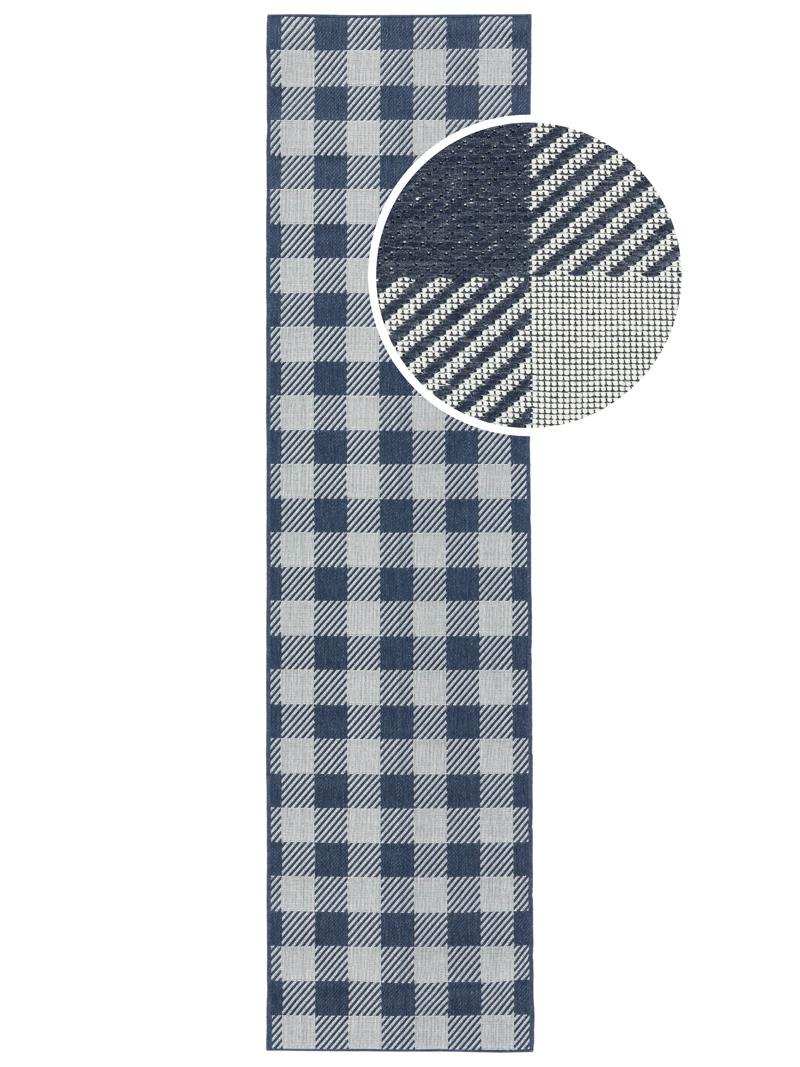Gingham - Blauw / Wit