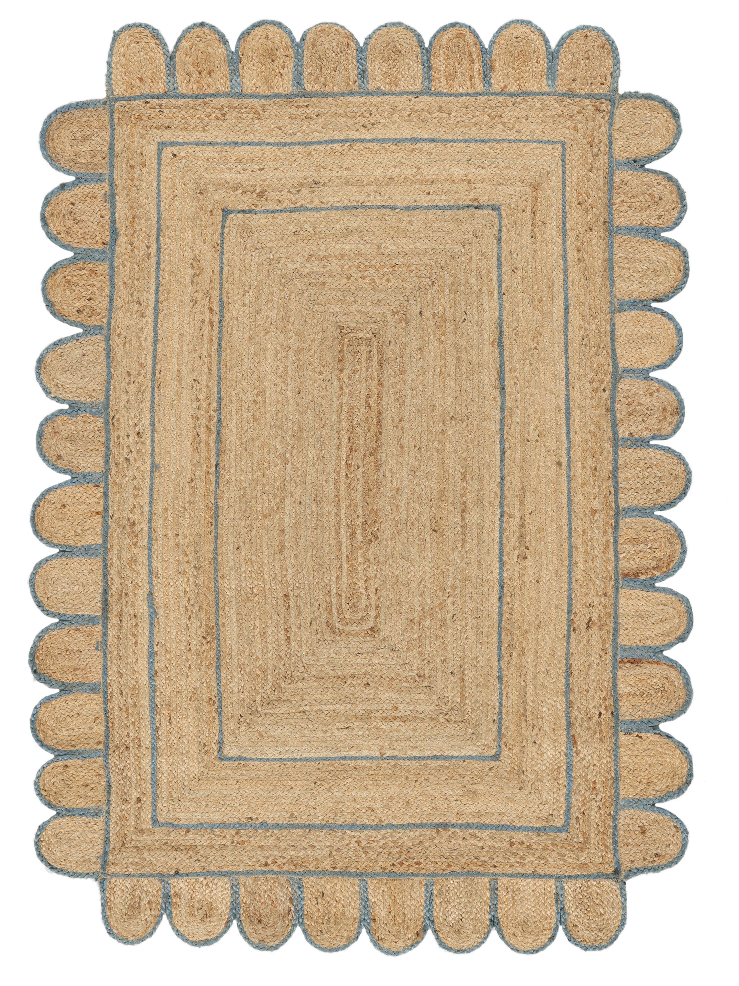 Beige/Blauw
