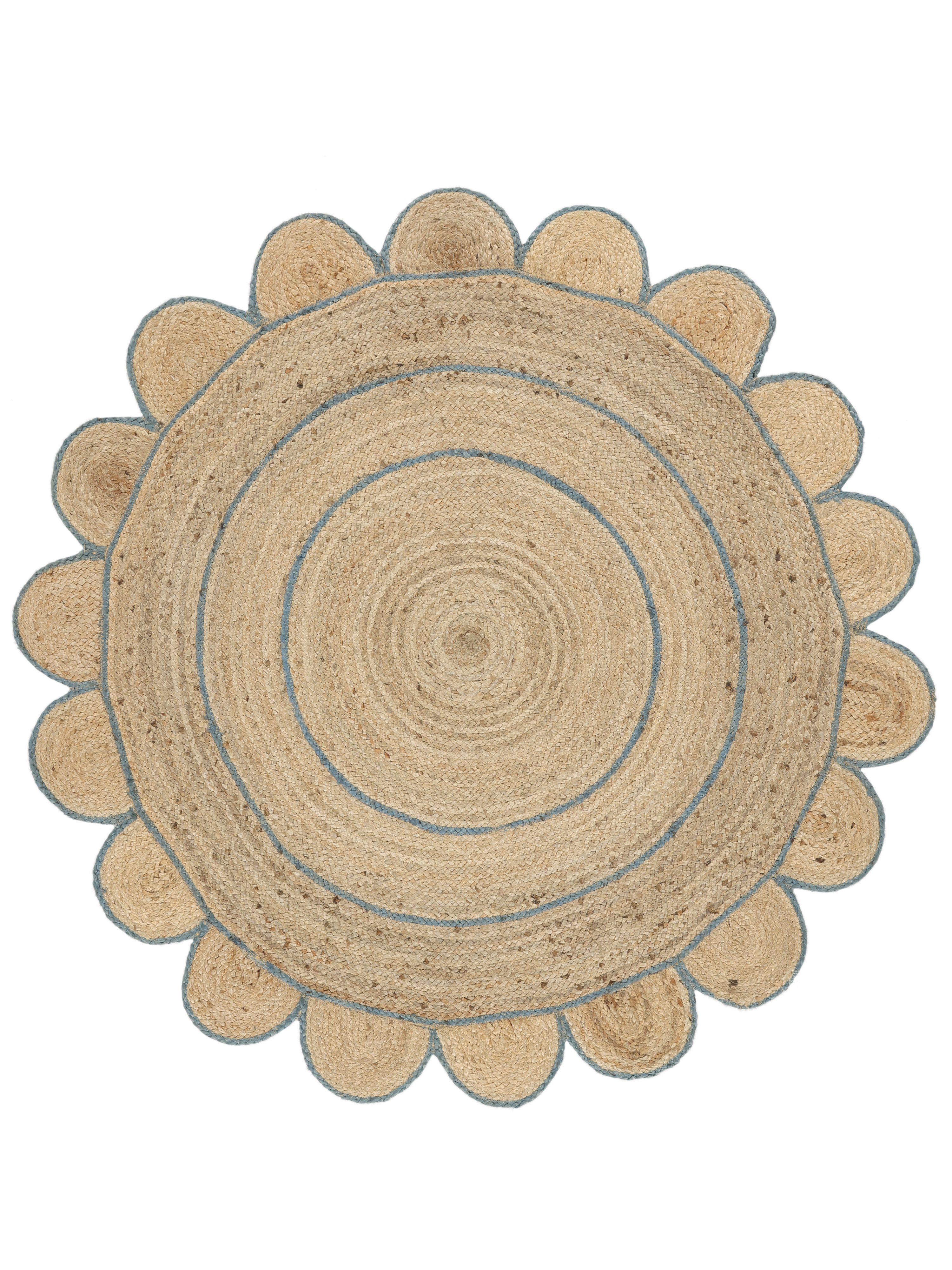 Beige/Blauw