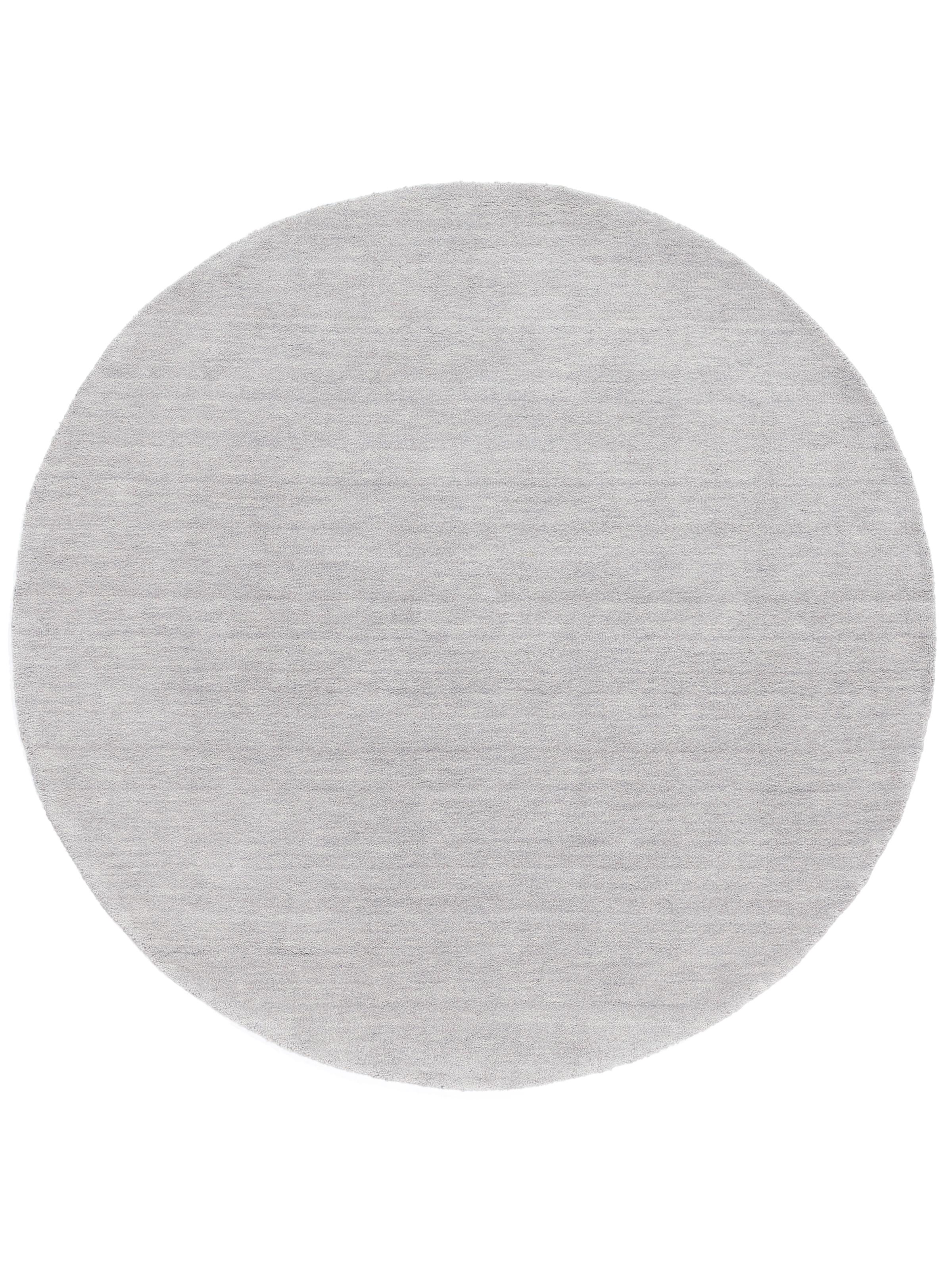 Rugvista Tapis Handloom Fringes 250X250 Moderne Uni Carré Laine Vert