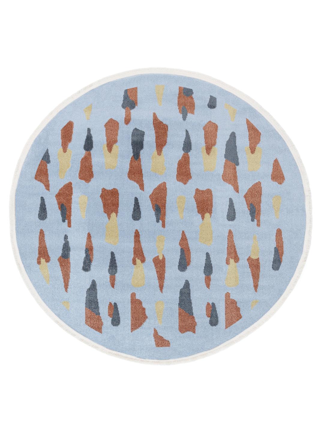 
    Lea - Blue / Terracotta - Ø 150 cm
  