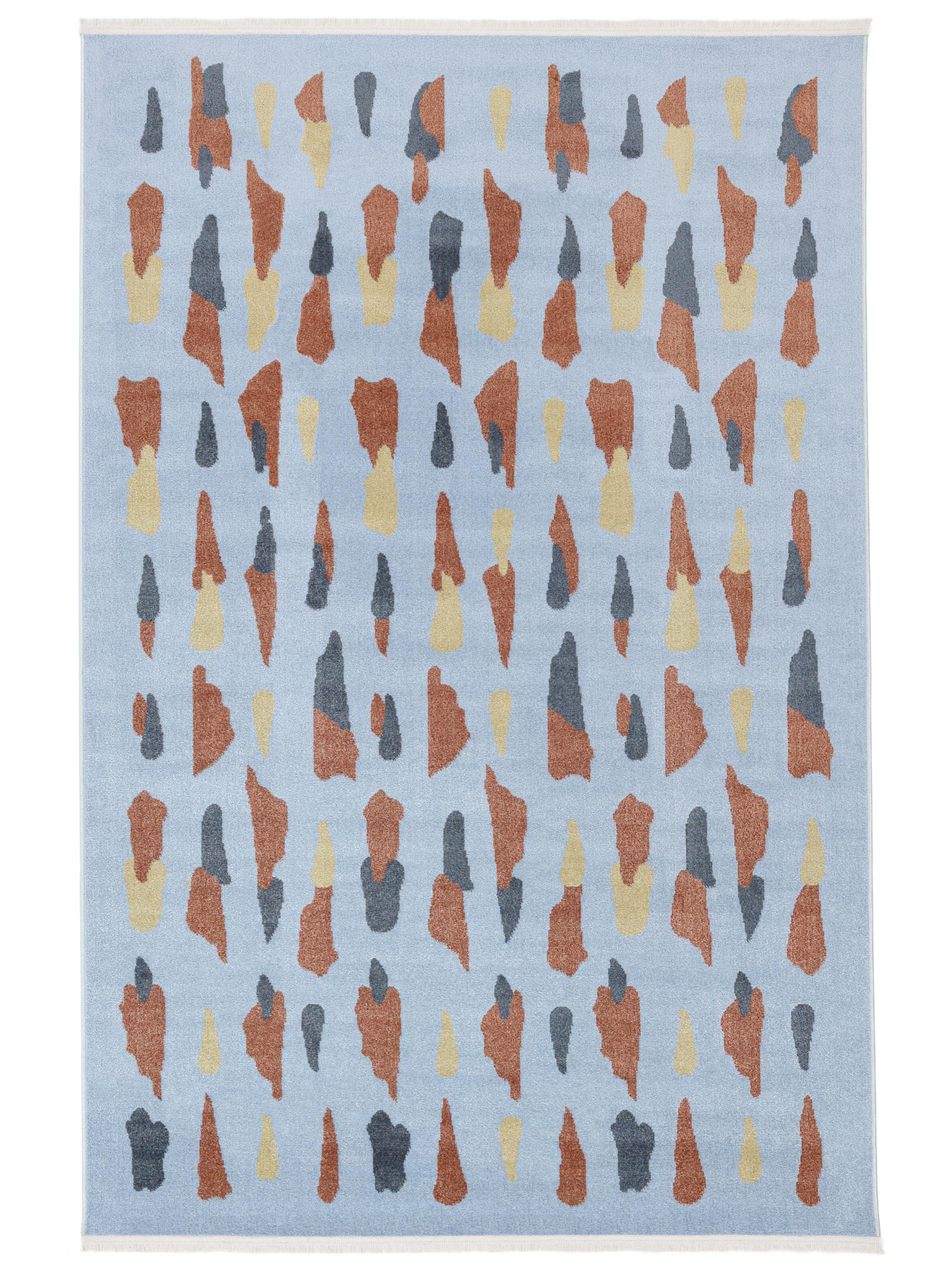 Rugvista essential - Lea - Blå / Terrakotta 200 x 300 cm Matta - Rugvista