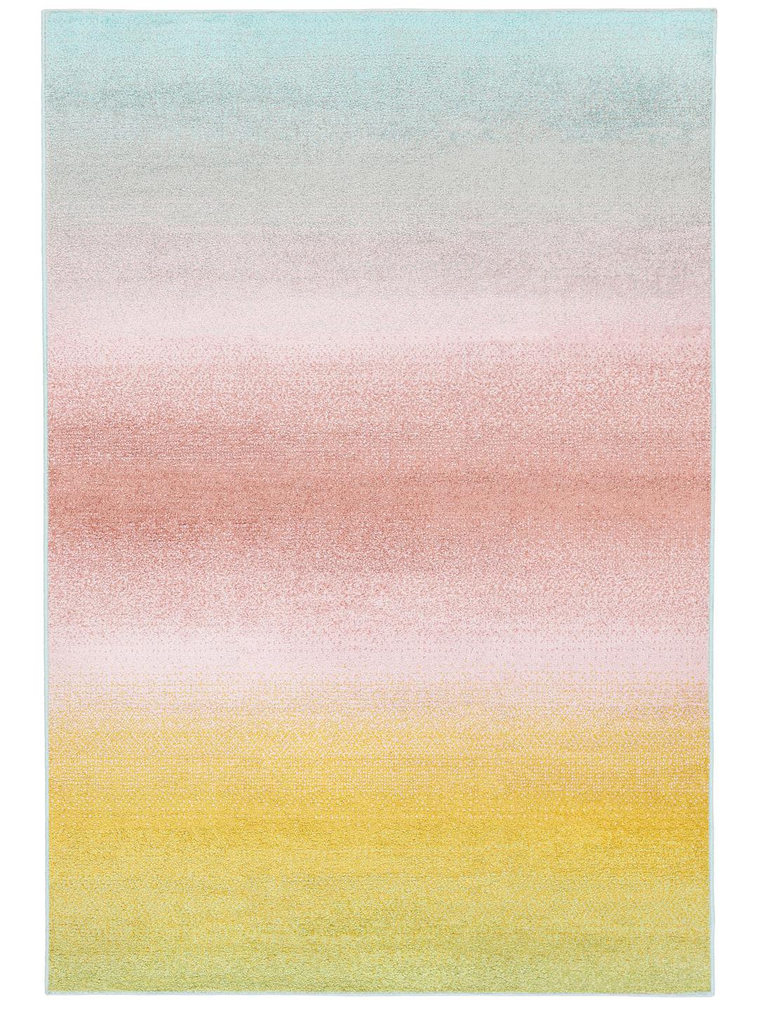Meerkleurig tapijt met een vloeiend ombre ontwerp