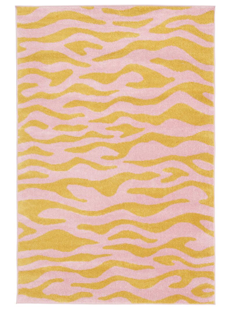 Woodcut - Geel / Roze