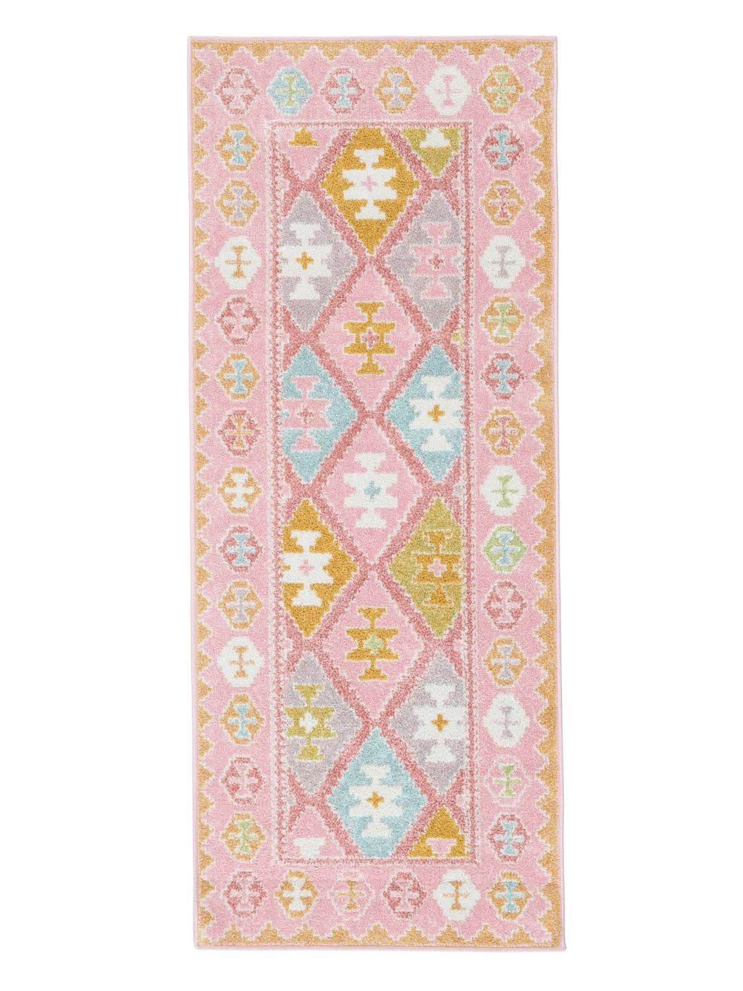 Multicolour loper met geometrische motieven