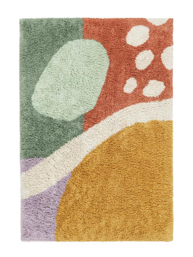 PERLARARA Tappeto Bagno 65x150 Cm Terra Iside – Antiscivolo, Assorbente In Cotone, Lavabile In Lavatrice - 2