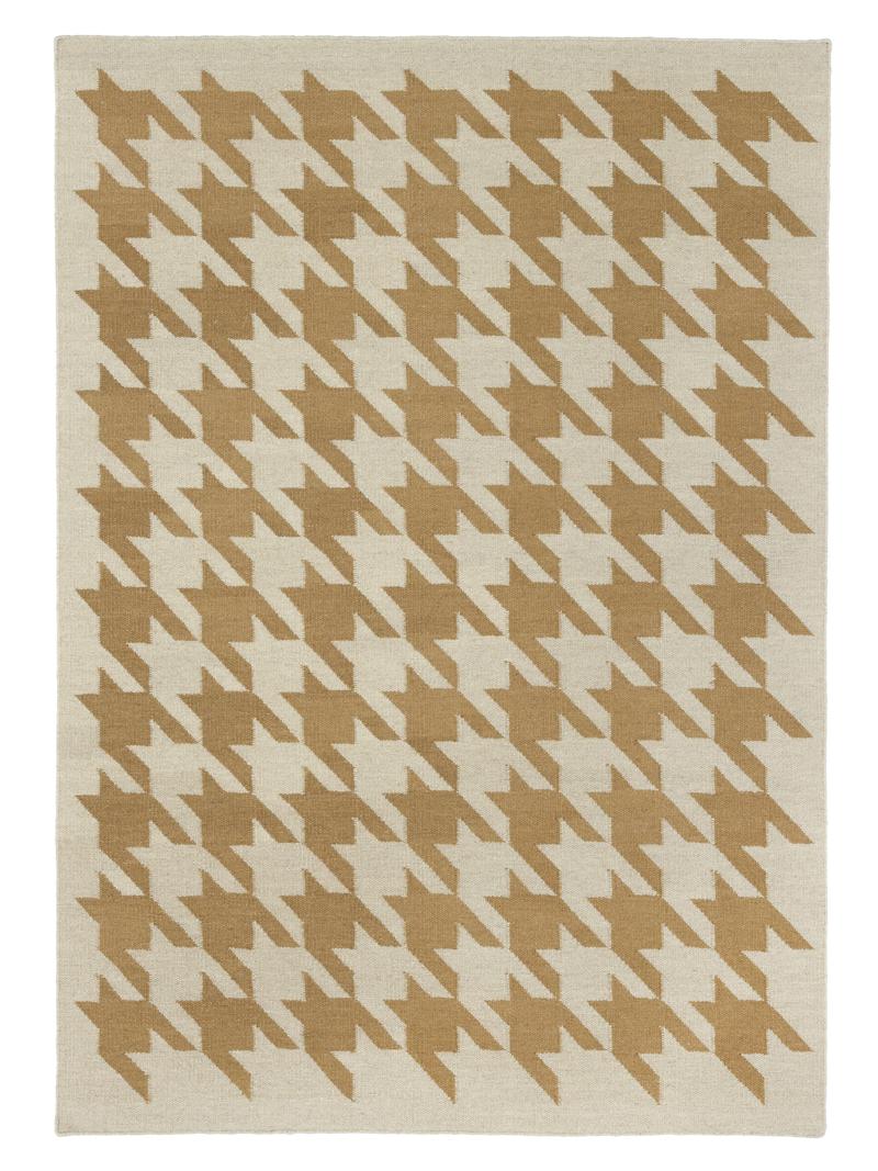 Houndstooth - Beige / Bruin