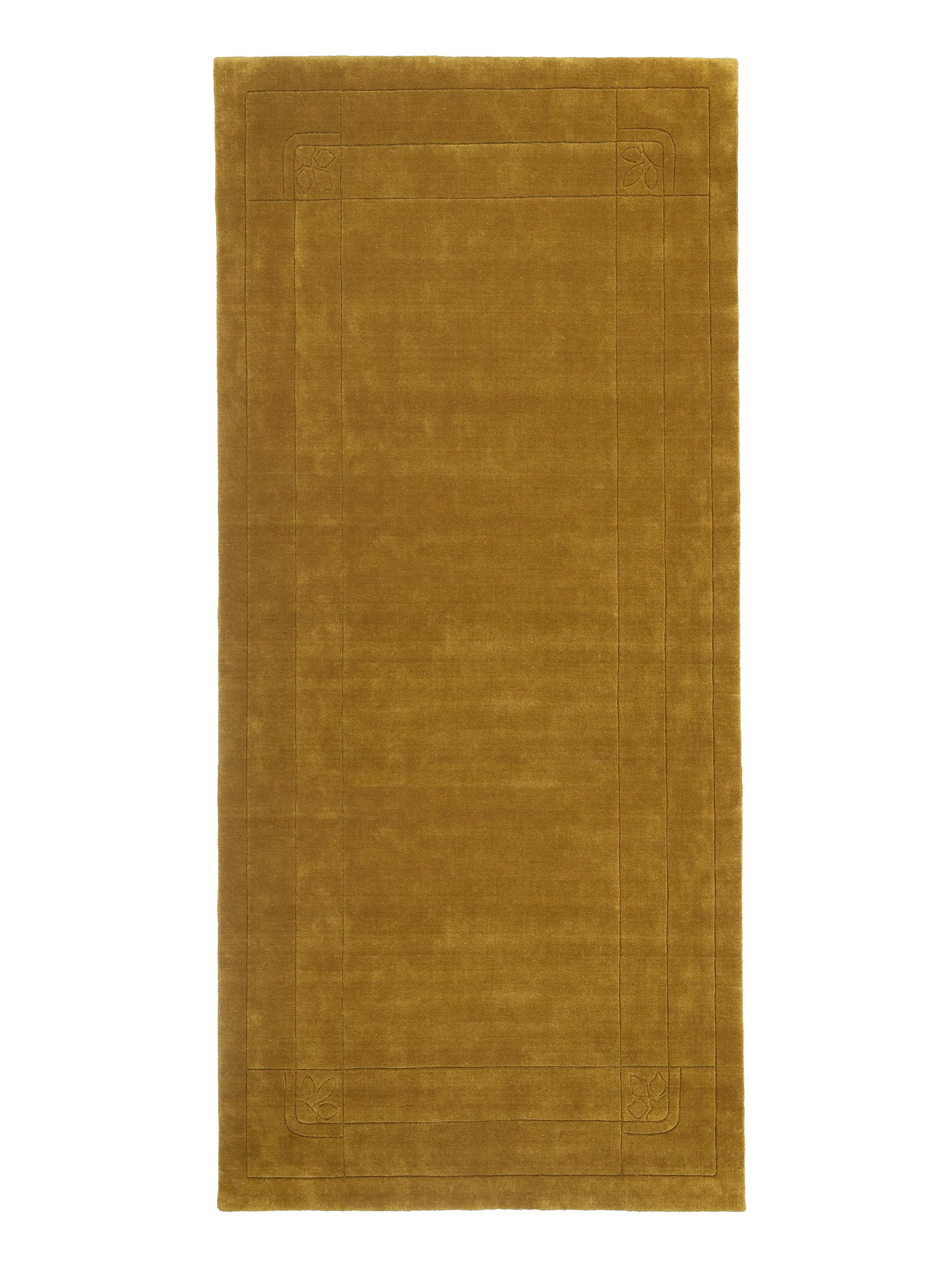 Rugvista premium - Tossan - Gold, Runner 80 x 200 cm Wool Rug - Rugvista