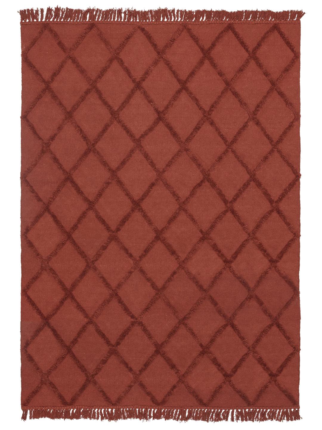 donkerrood vloerkleed