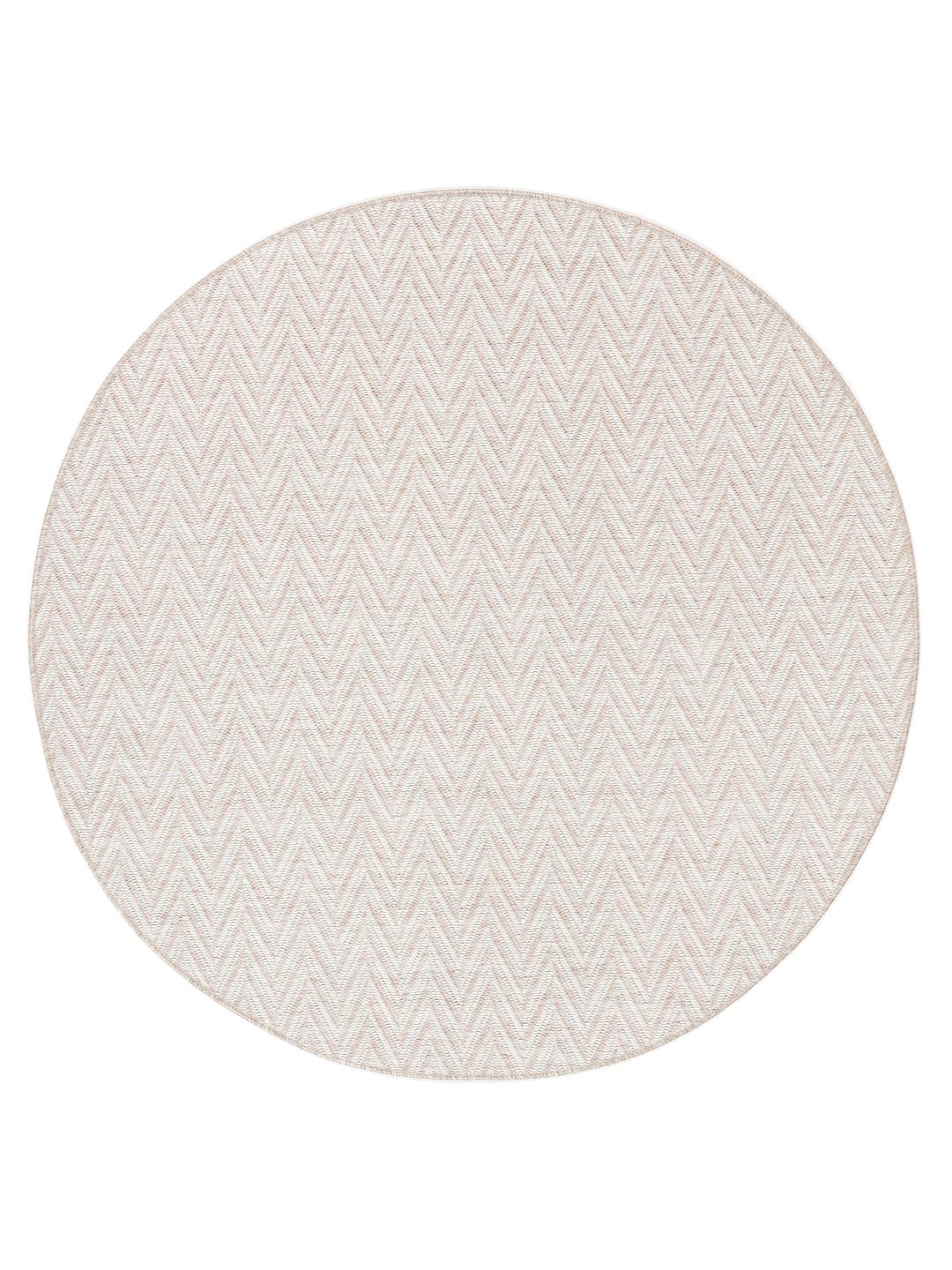 Amalfi - Light beige / White - Ø 200 cm