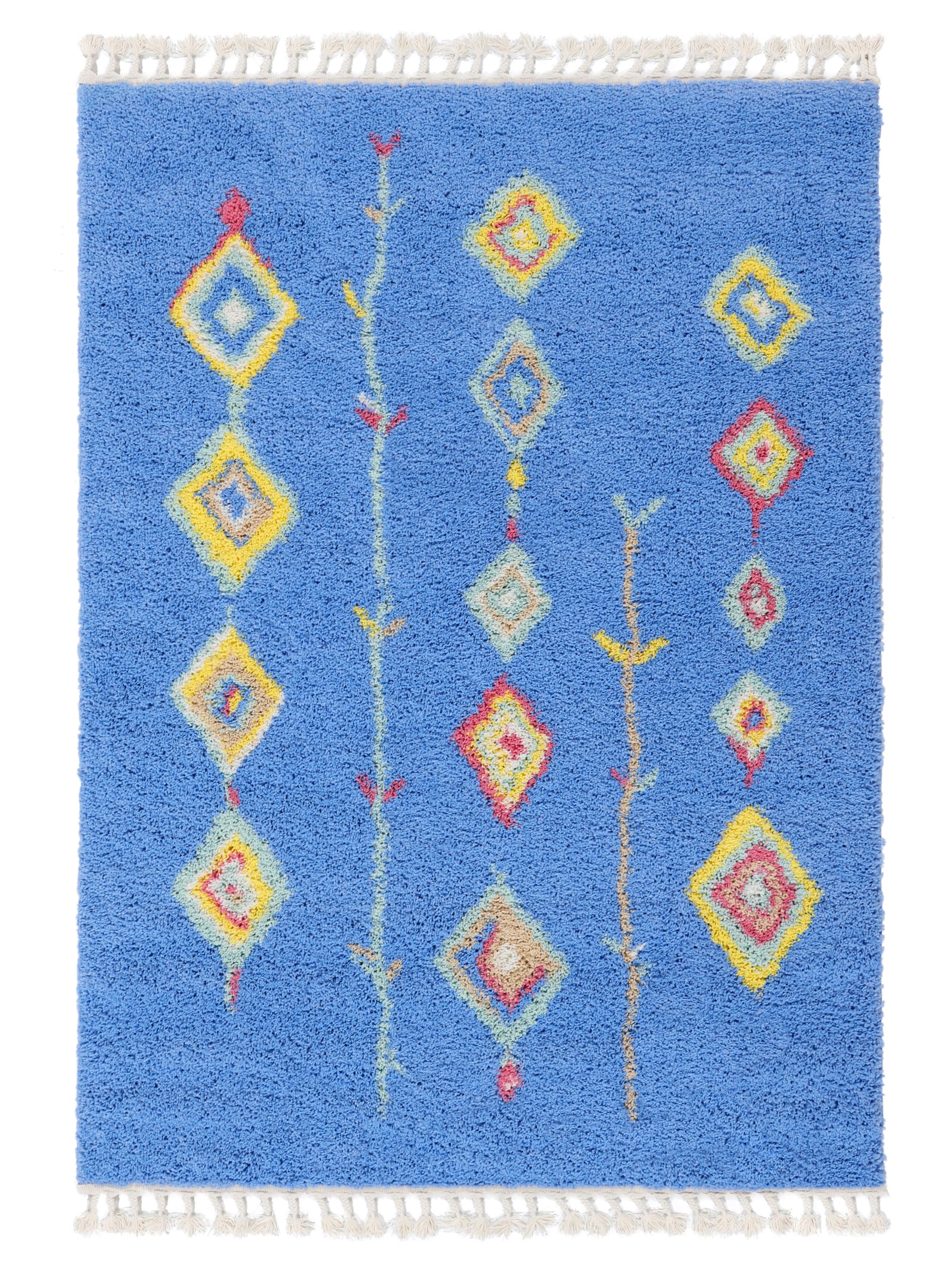 Rugvista essential - Nanna - Blå / Flerfärgad 200 x 300 cm Matta - Rugvista