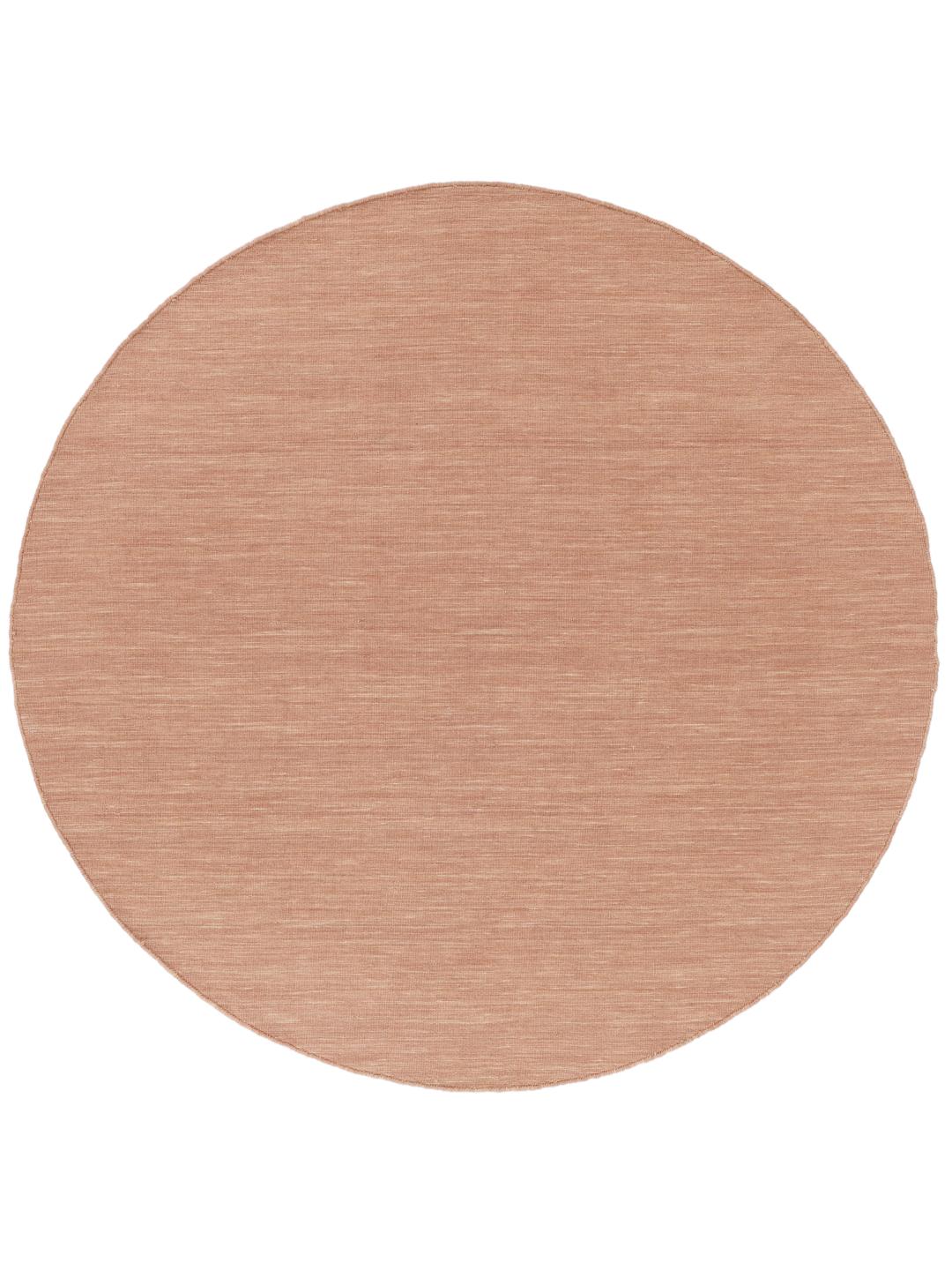 Rond roze vloerkleed