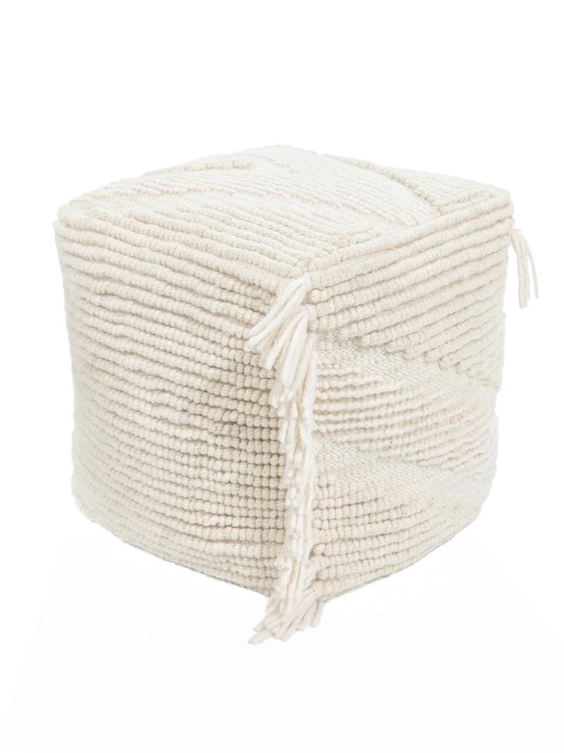 Rhapsody Pouf cover - Wit