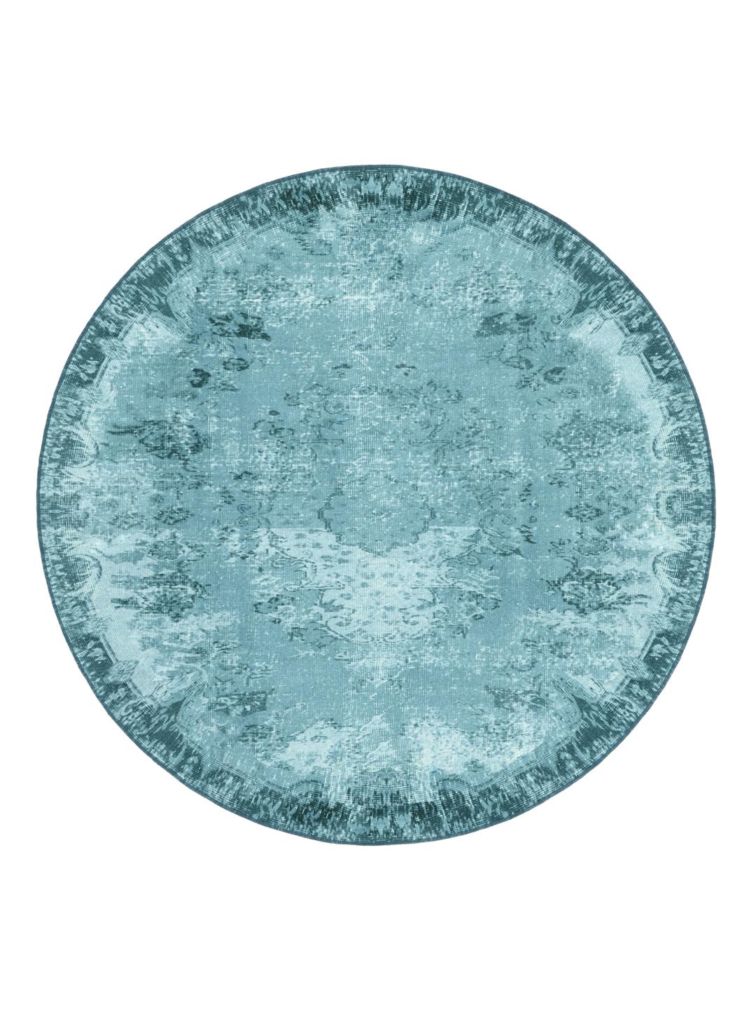 Rugvista essential - Scarlett - Turquoise, Round Ø 220 cm Rug - Rugvista