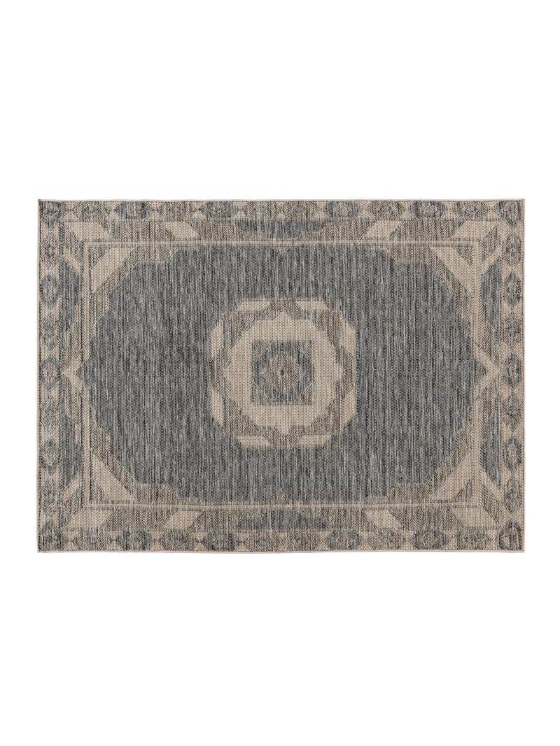 Safi Doormat - Donkergrijs / Beige