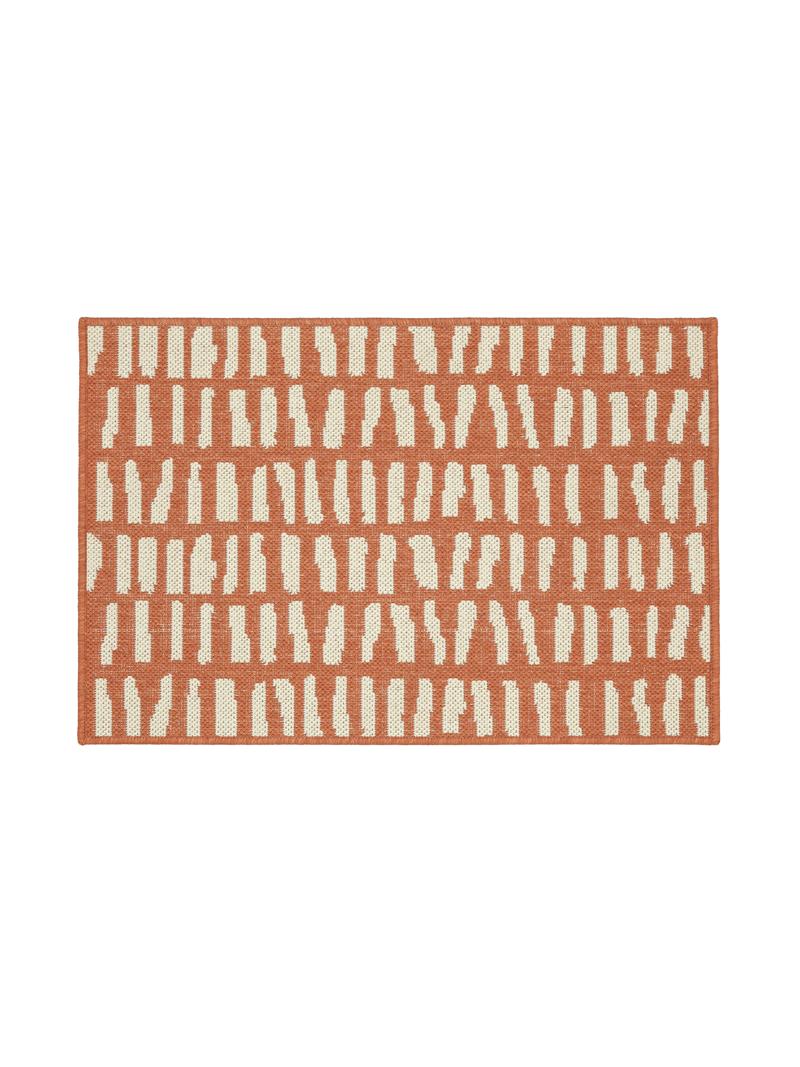 Ray Doormat - Roestrood / Wit