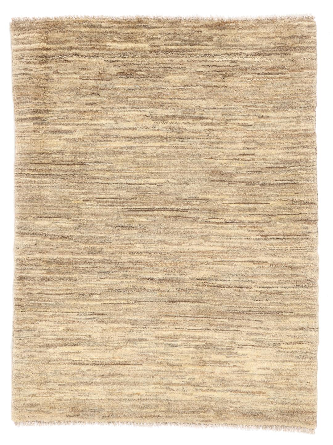 Håndknyttet Gabbeh Fine tæppe i beige toner fra Mellemøsten