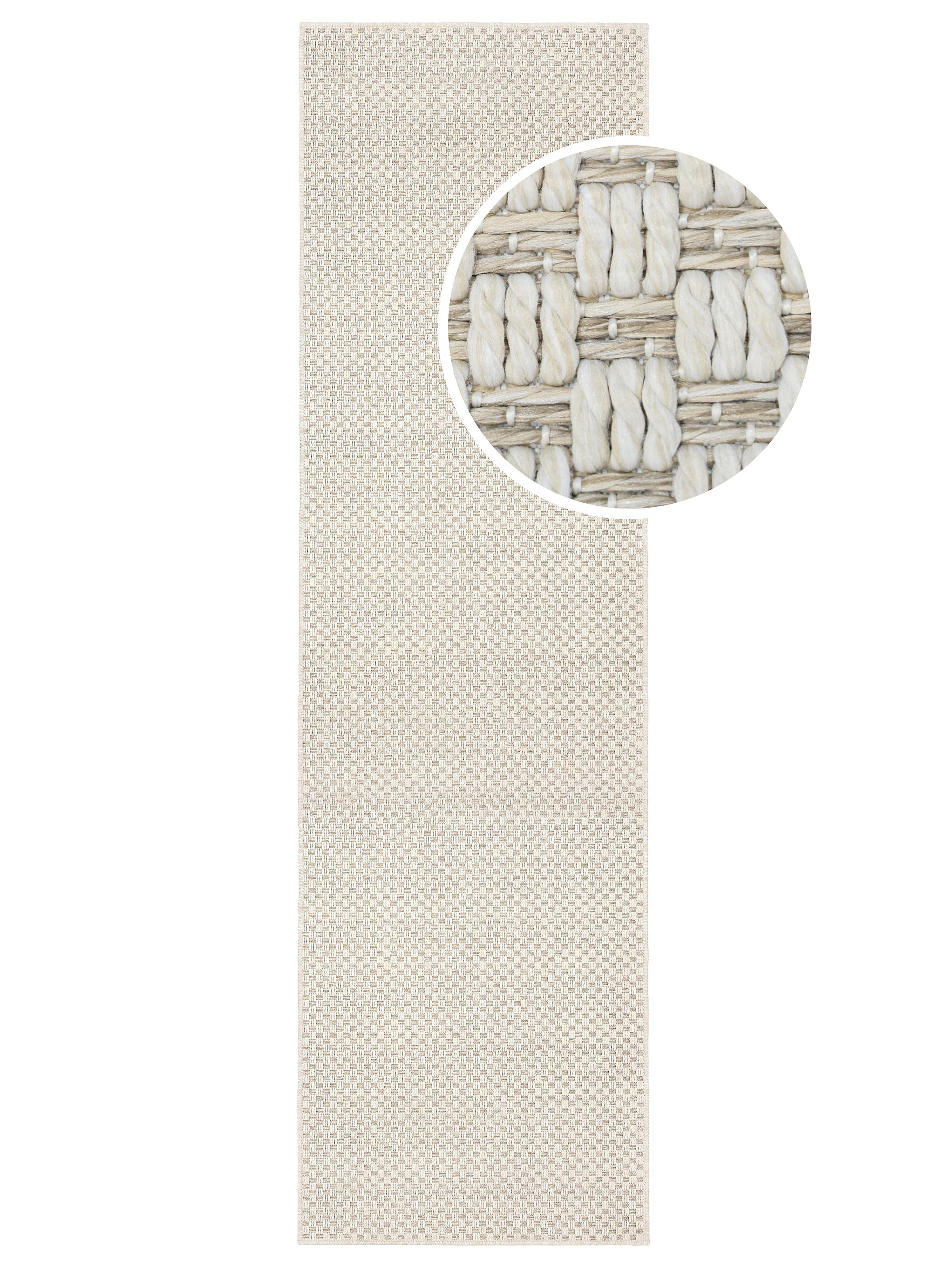 Rugvista core - Benni - Beige / White, Runner 100 x 300 cm Rug - Rugvista