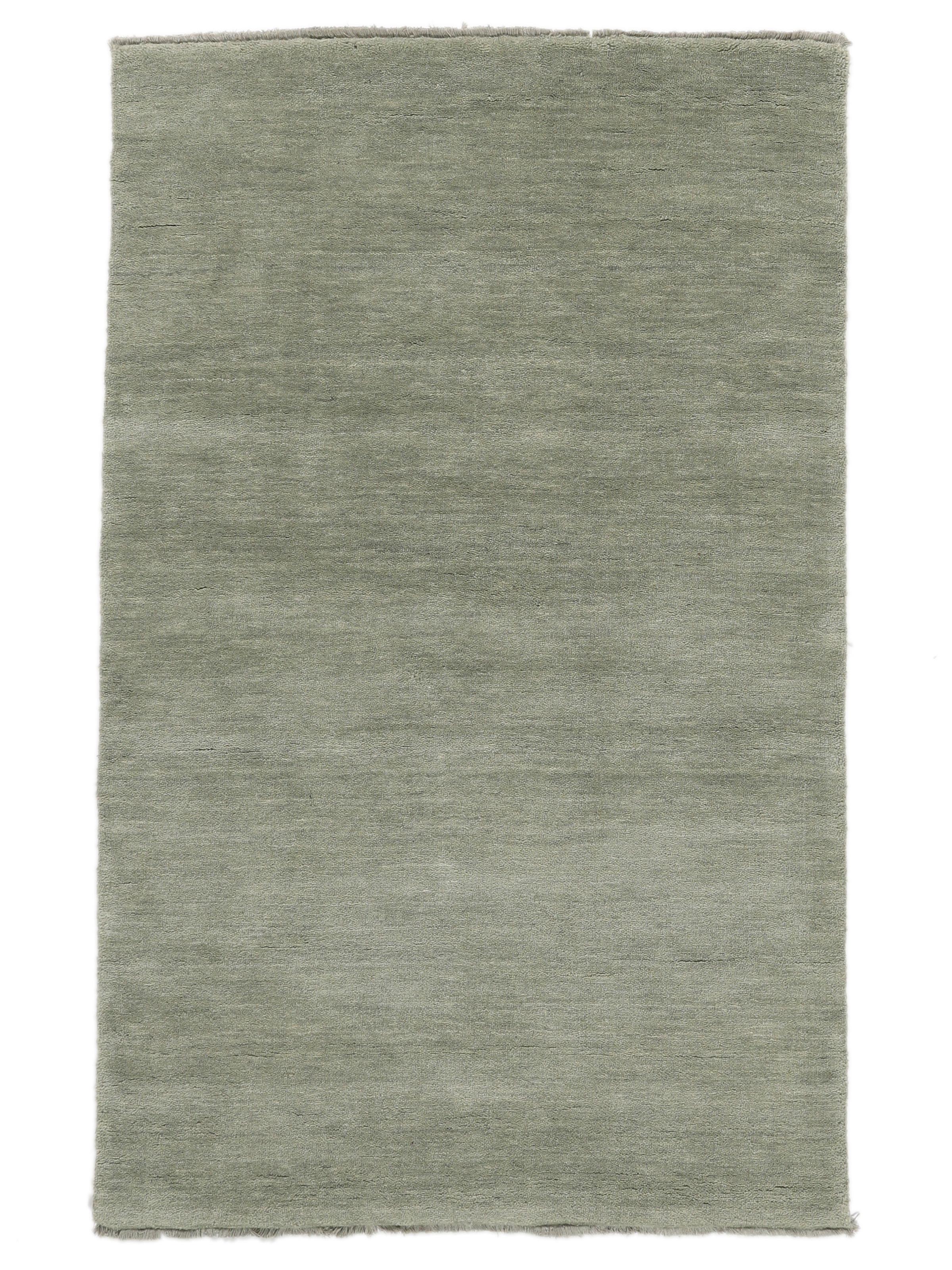 Rugvista premium - Handloom fringes - Light Green 140 x 200 cm Wool Rug ...